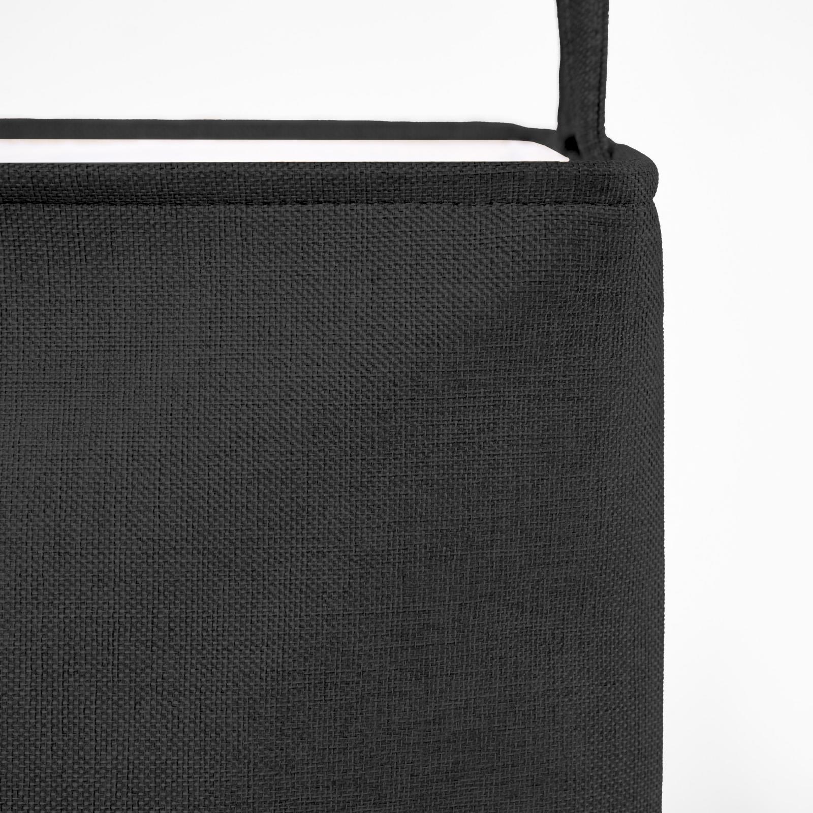 Laundry Basket Bag Foldable Drawstring Clothes Bin Organiser Faux Linen Handles