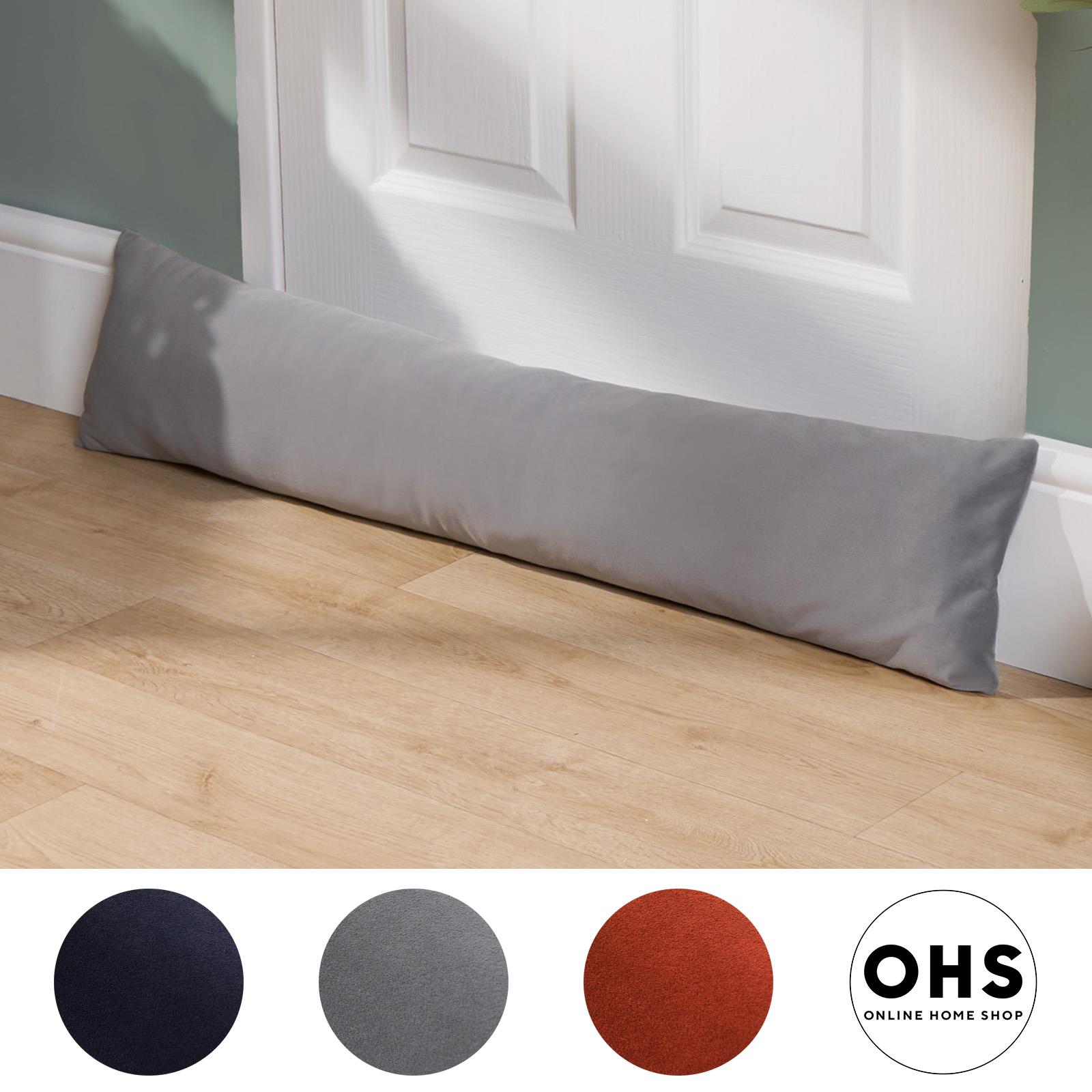 Draught Excluder Matte Velvet Fabric Door Stop Energy Saving Draft Window Seal