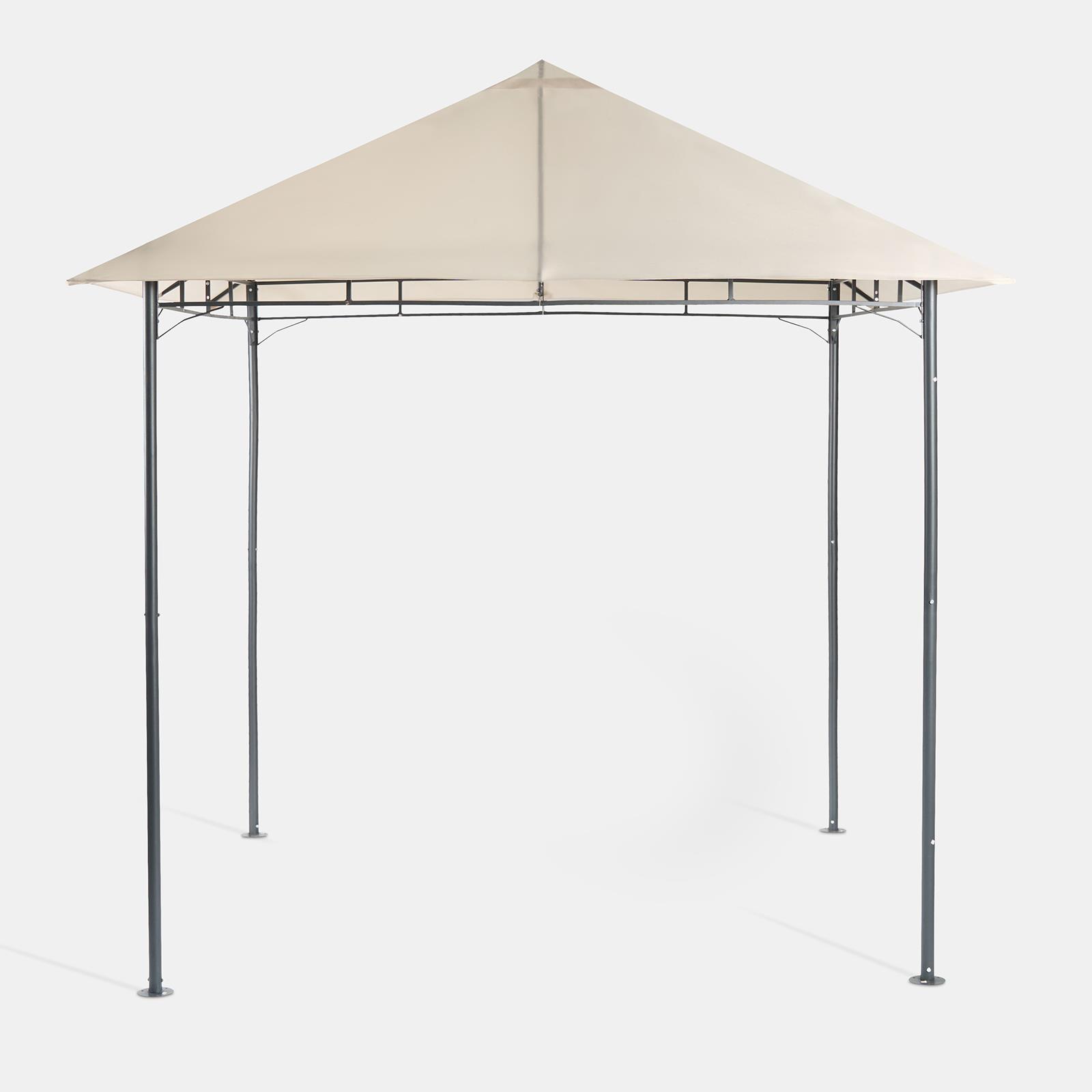 OHS Metal Garden Gazebo with Curtains Outdoor Party Tent Canopy Waterproof