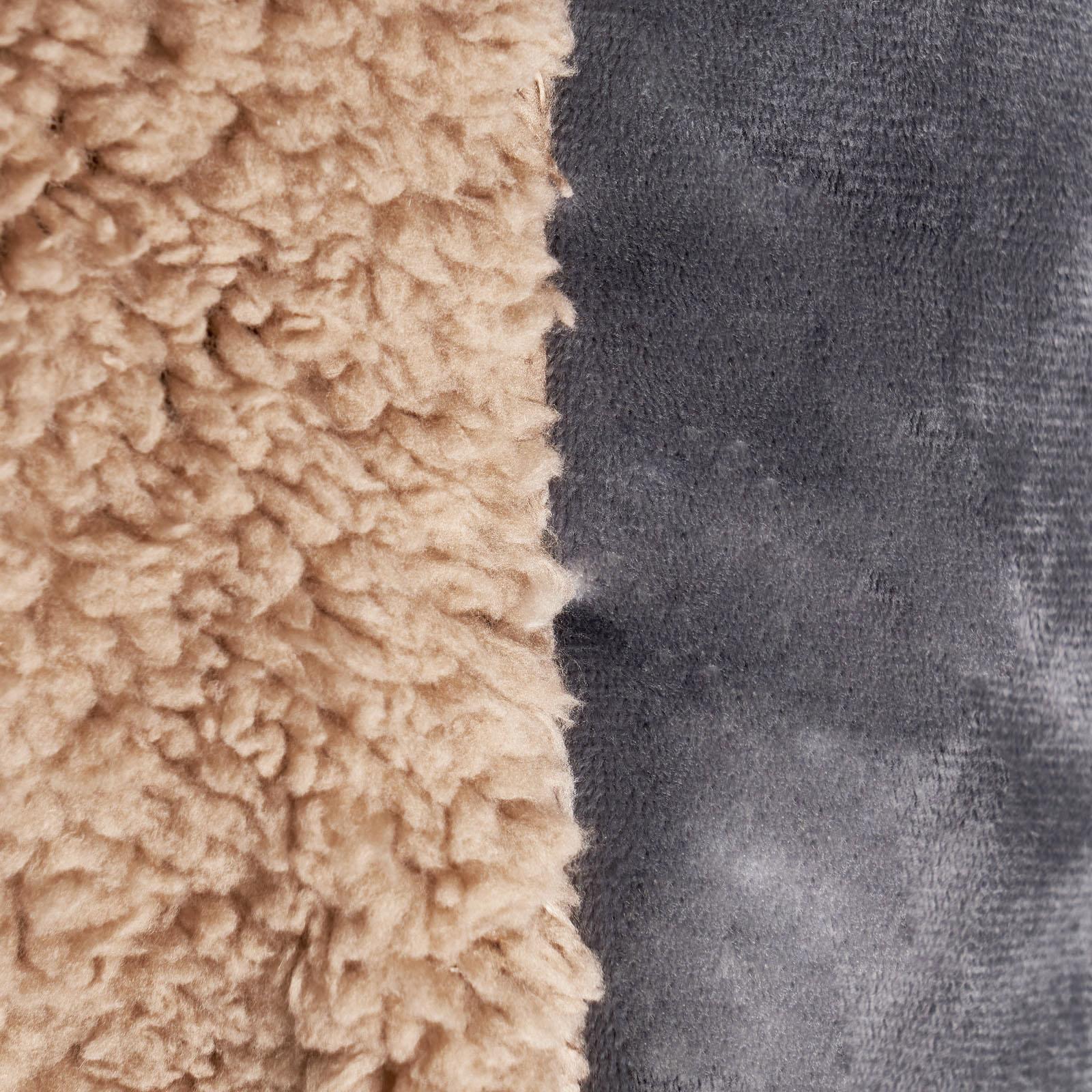 OHS Quilted Pet Blanket Soft Sherpa Fleece Animal Dog Cat Throw