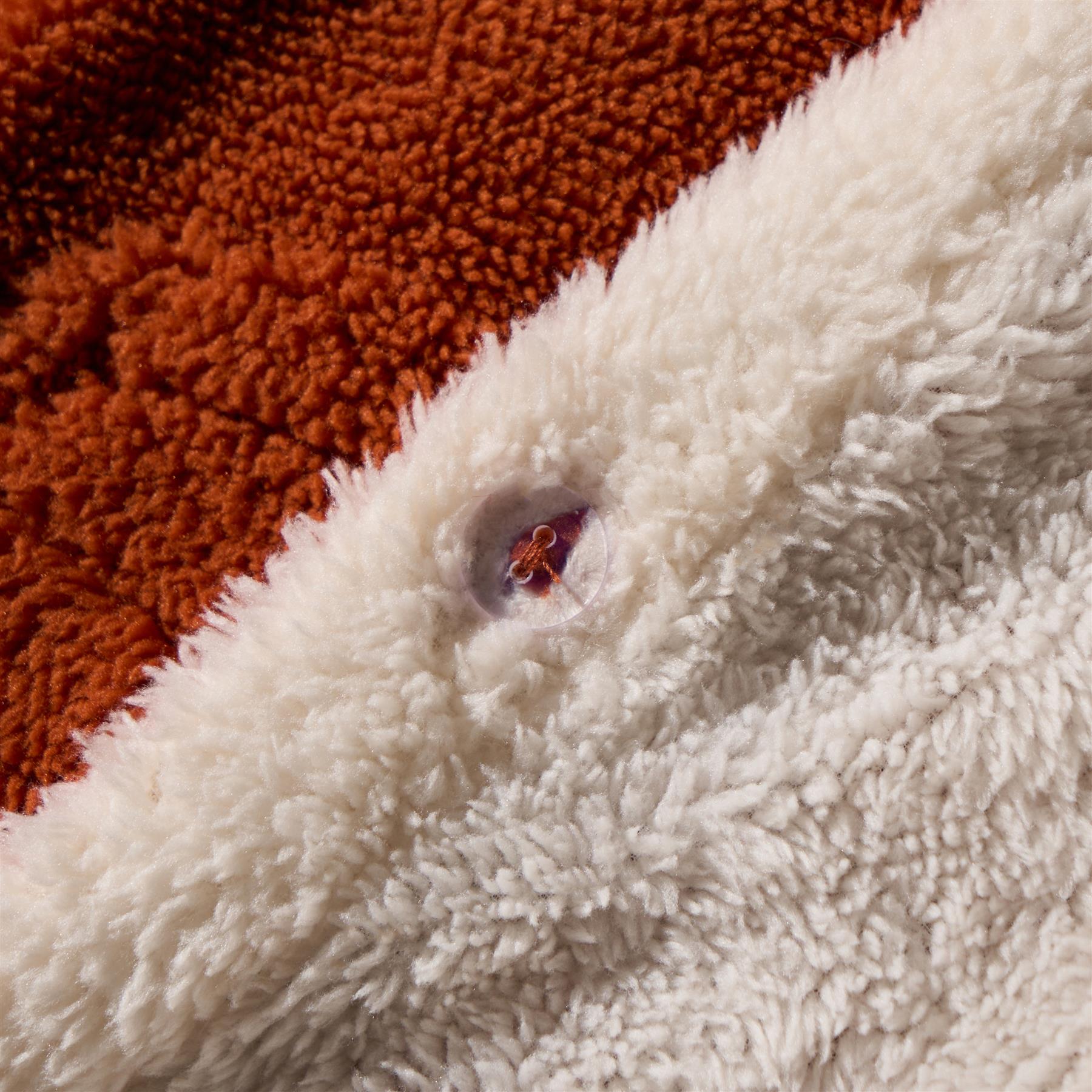 OHS Pumpkin Tufted Duvet Cover Set Halloween Autumn Teddy Fleece Bedding