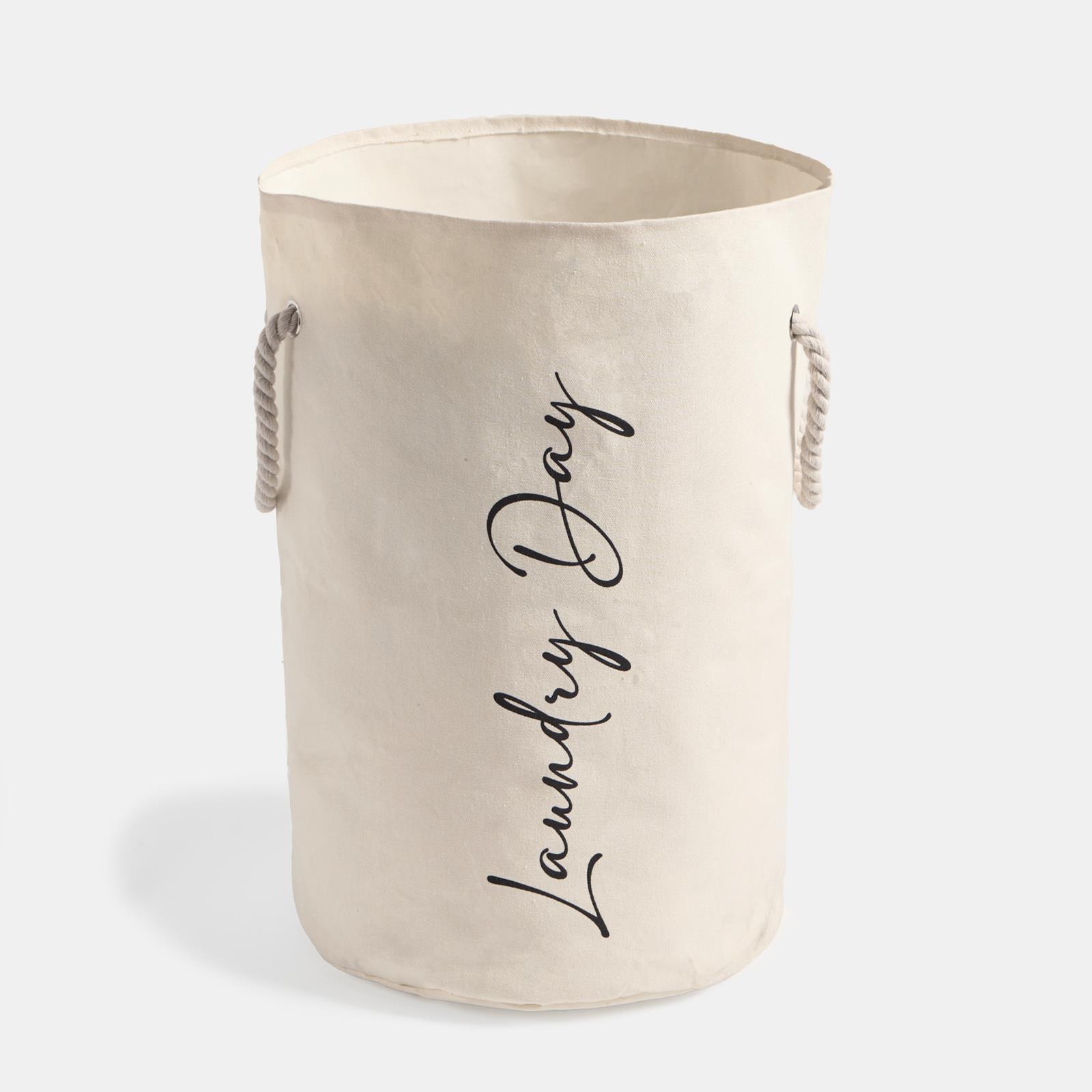 OHS Slogan Laundry Bag Foldable Hamper Basket Washing Bin Clothes Storage