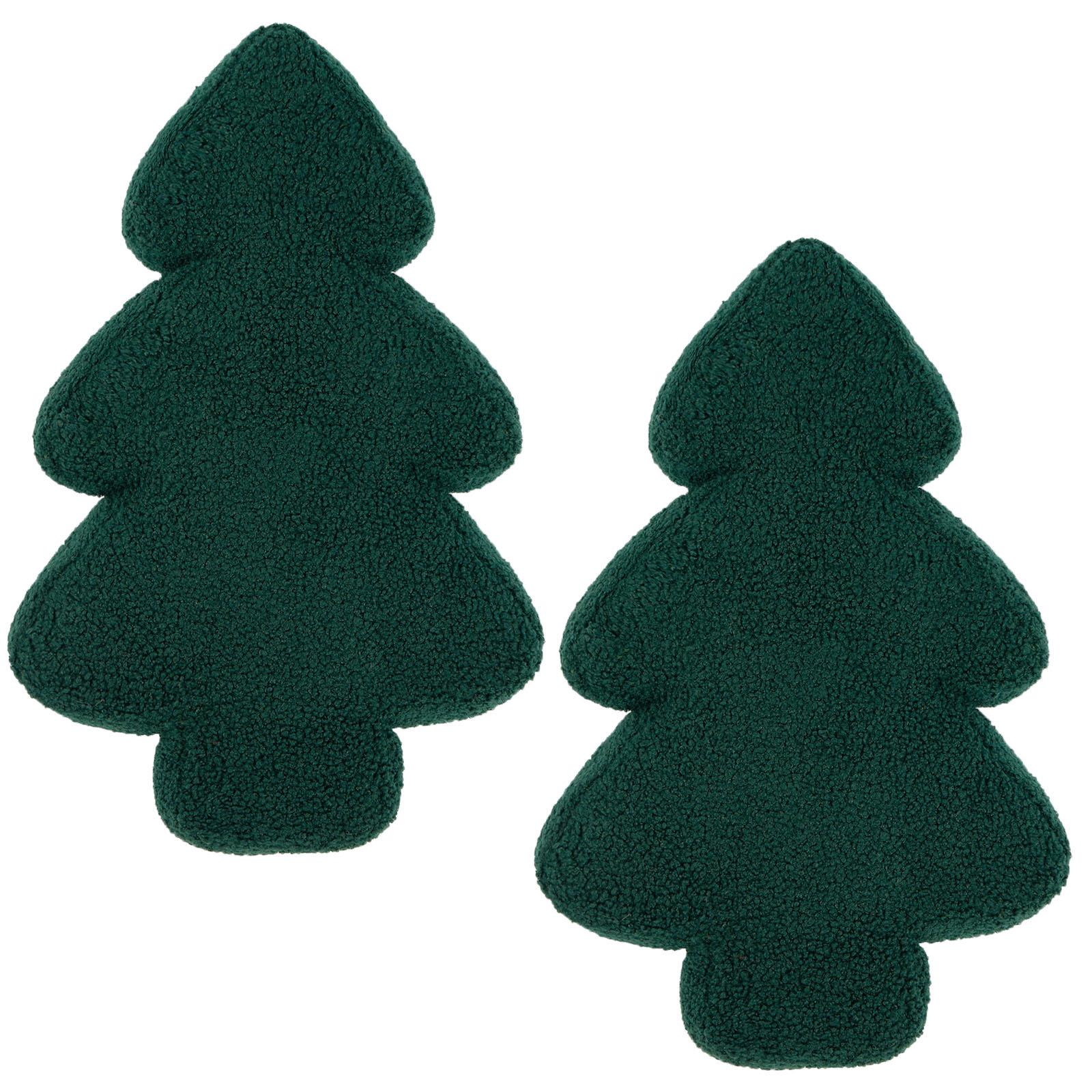 OHS Xmas Tree Cushion Christmas Decorative Scatter Pillow Festive Home Decor
