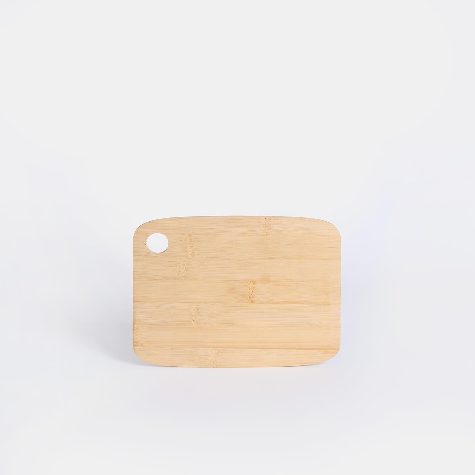 OHS Bamboo Cutting Board Set of 3 Natural Chopping Serving Platter Non-Slip