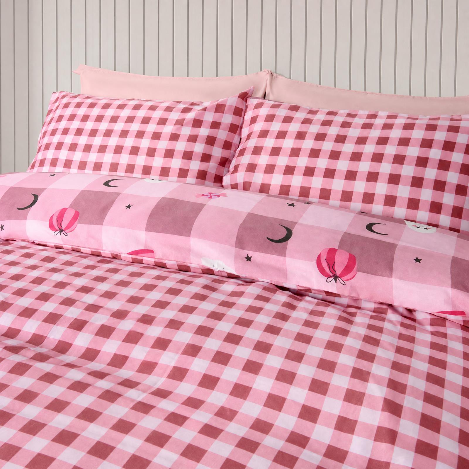OHS Halloween Duvet Cover Pillowcase Bedding Set Kids Childrens Pumpkin Quilt