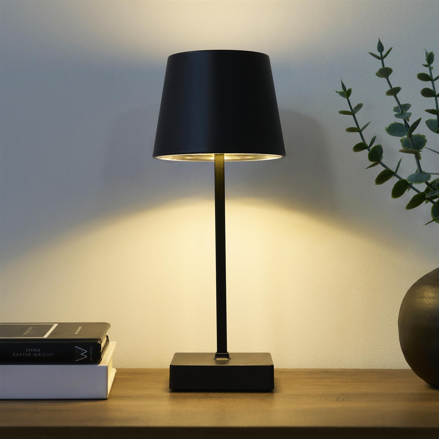 OHS Bedside Cordless Lamp LED Battery Operated Table Night Light