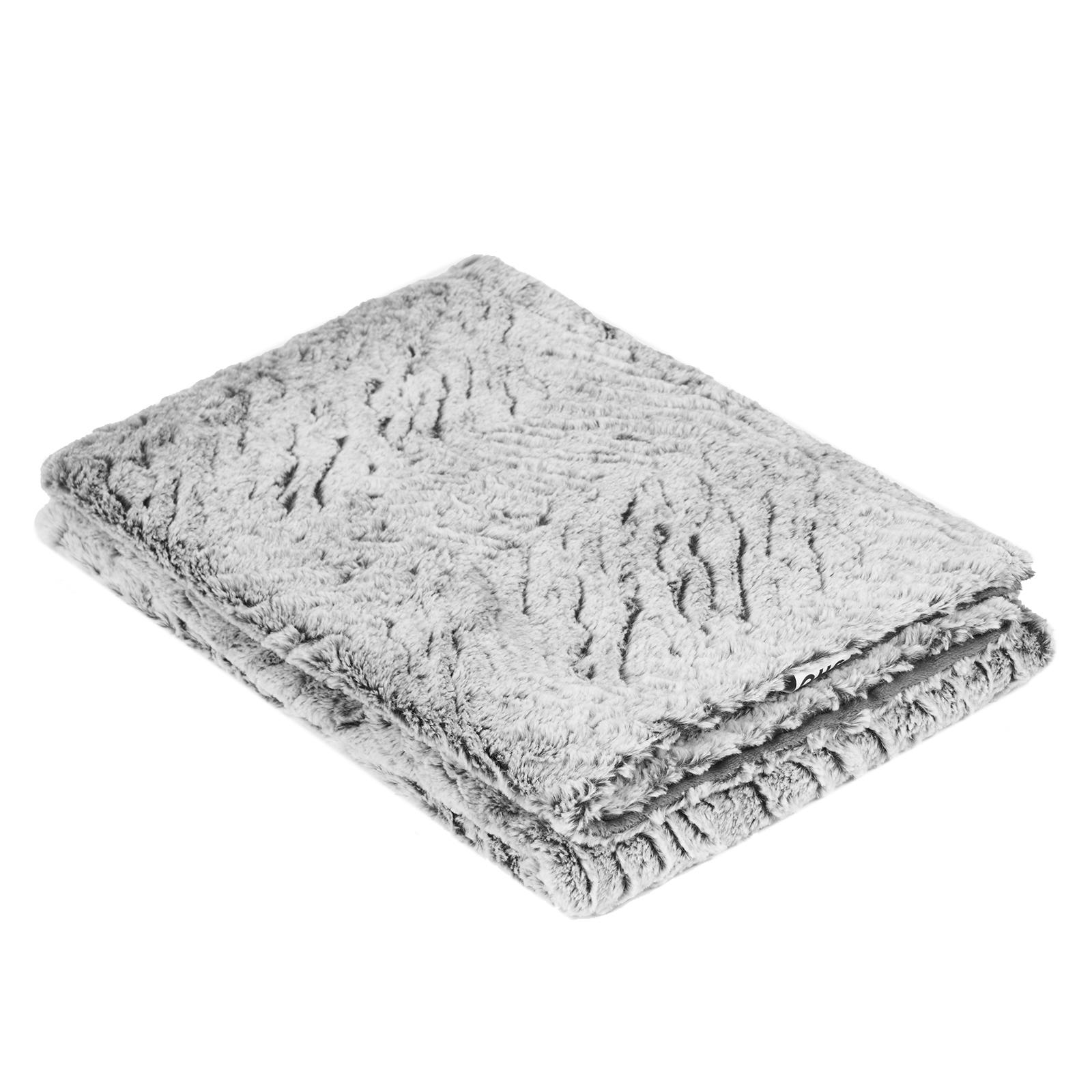 Faux Fur Fleece Throw Bed Blanket Plush Two Tone Warm Super Soft Sofa Bedspread