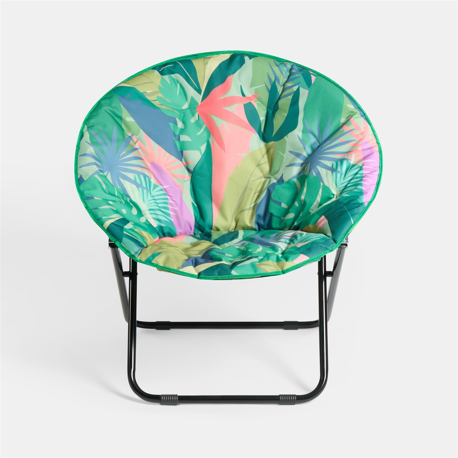OHS Moon Camping Chair Round Folding Outdoor Garden Portable Seat