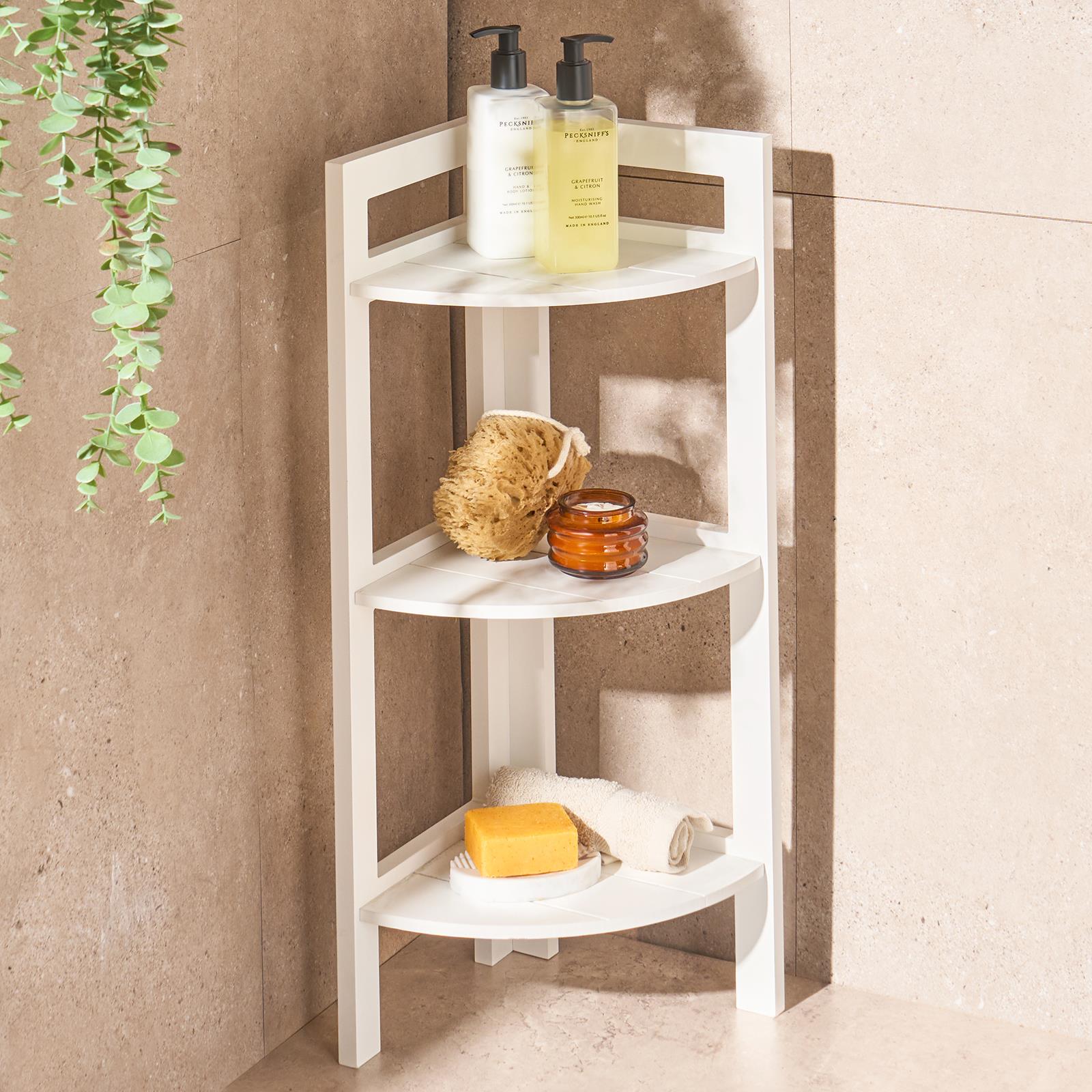 OHS 3-Tier Shelving Unit Storage Home Corner Organiser Display 