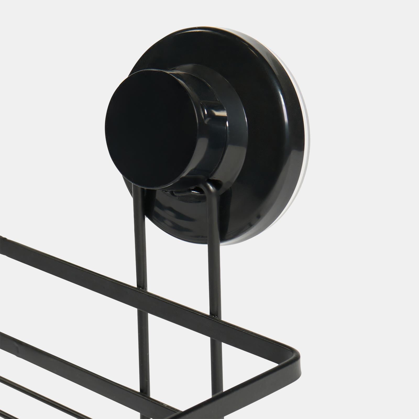 OHS Suction Shower Caddy Organiser Wall Mounted Bathroom Shelf Rust Resistant