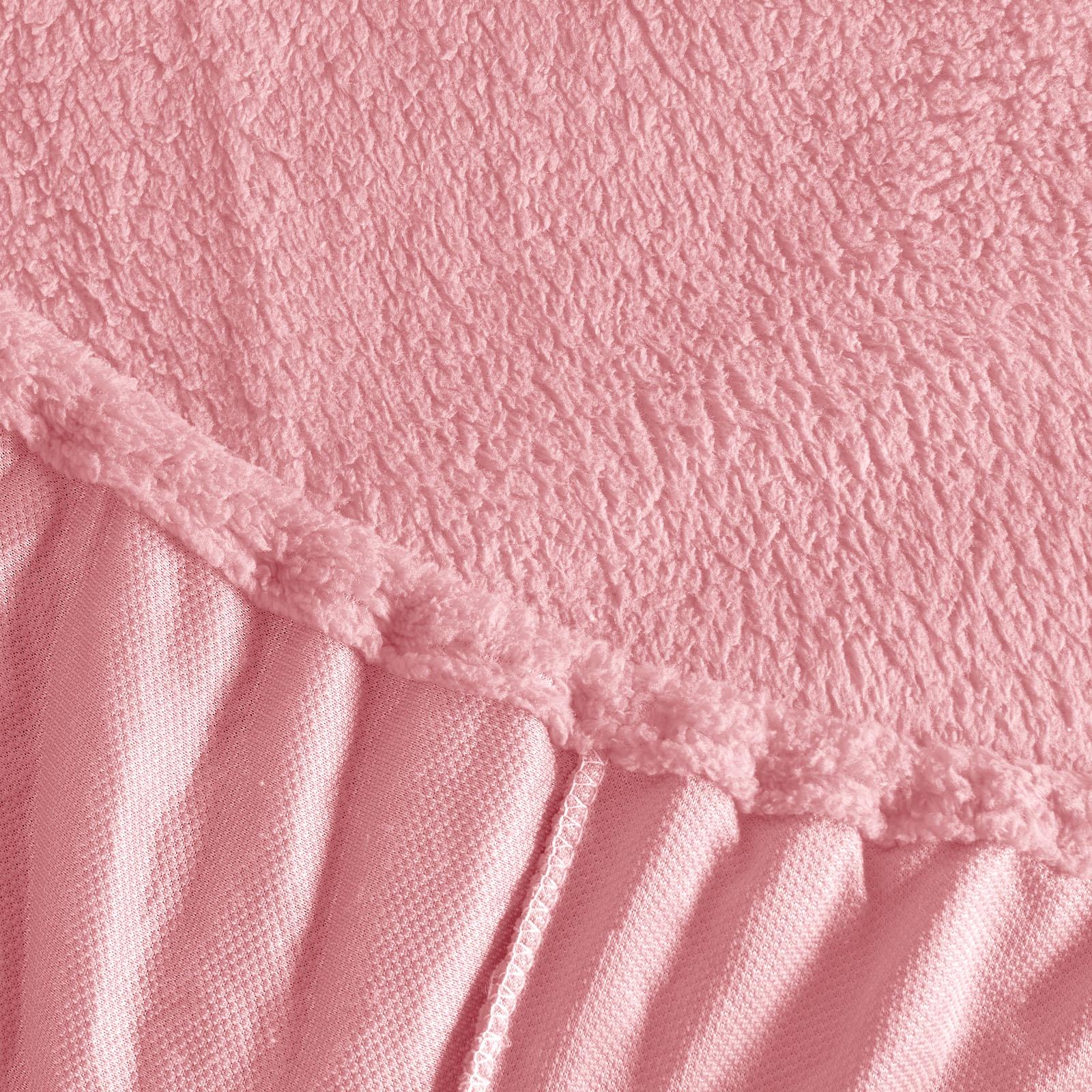 Brentfords Teddy Fleece Fitted Sheet Thermal Warm Single Double King Bedding NEW - Picture 26 of 37
