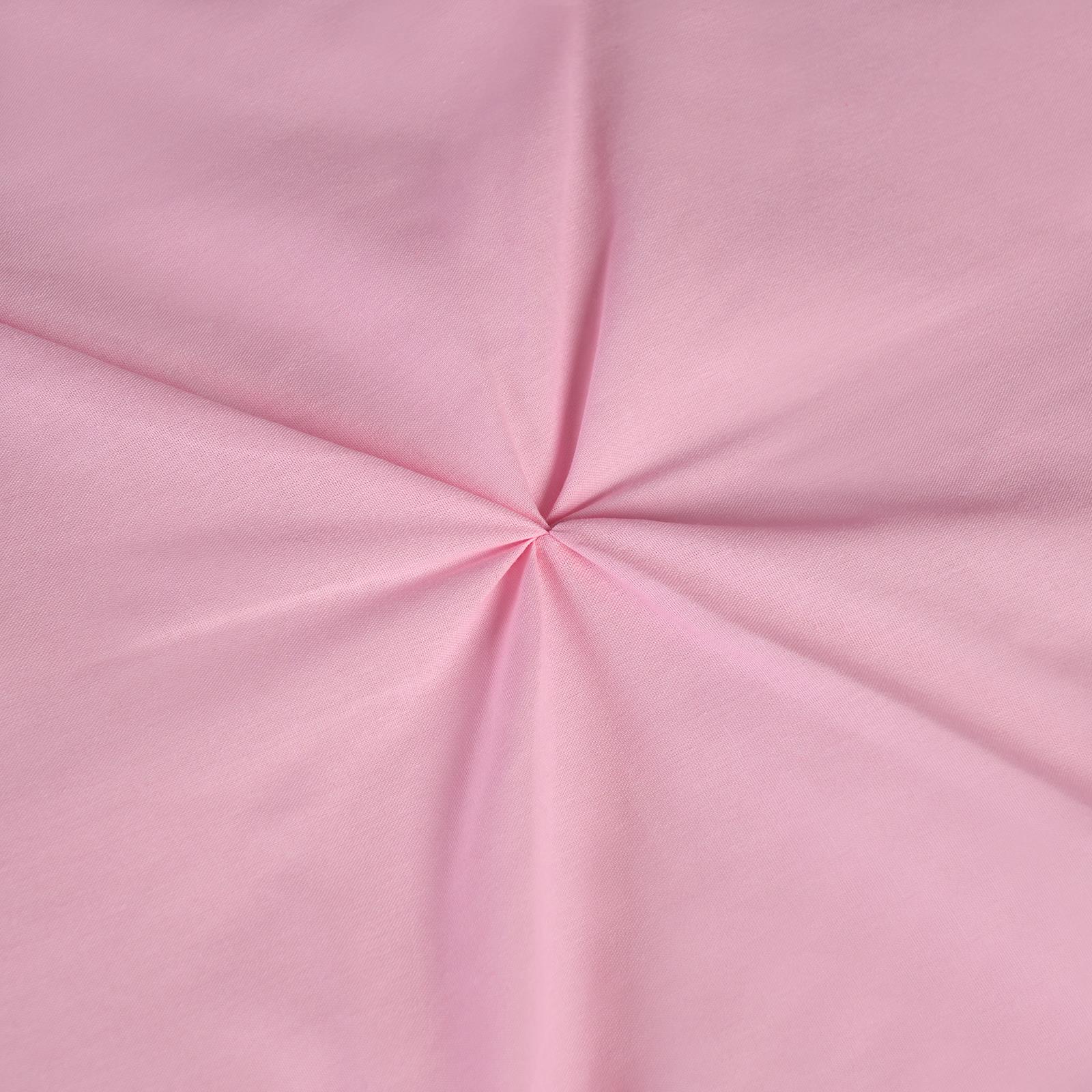Pintuck Duvet Cover Pillowcase Pleated Polycotton Bedding Set Single Double King