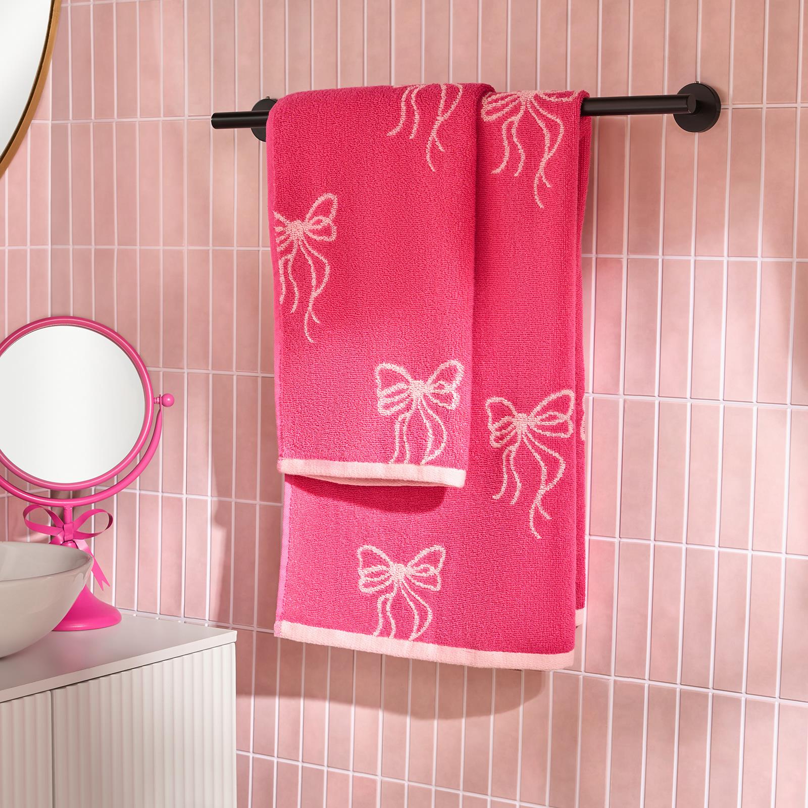 OHS Bows Towels 100% Premium Cotton Highly Absorbent Hand Bath Towel Sheet