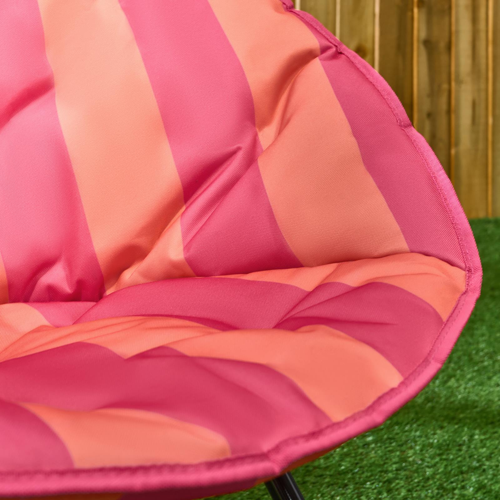 OHS Moon Camping Chair Round Folding Outdoor Garden Portable Seat