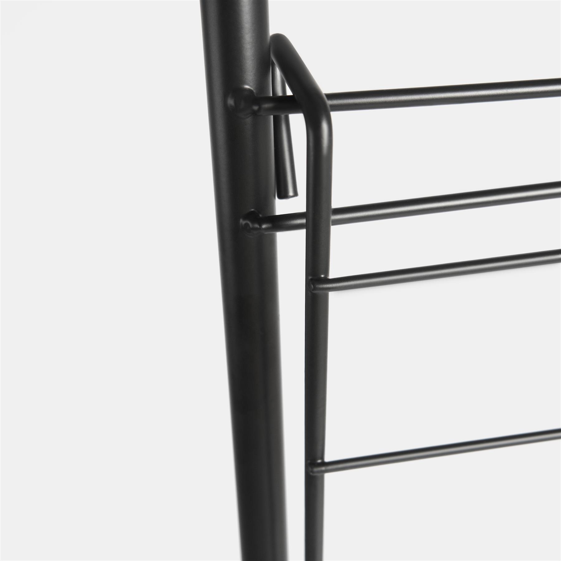 Over The Door Tiered Foldable Drying Rack Towel Storage Organiser Rail Hanger