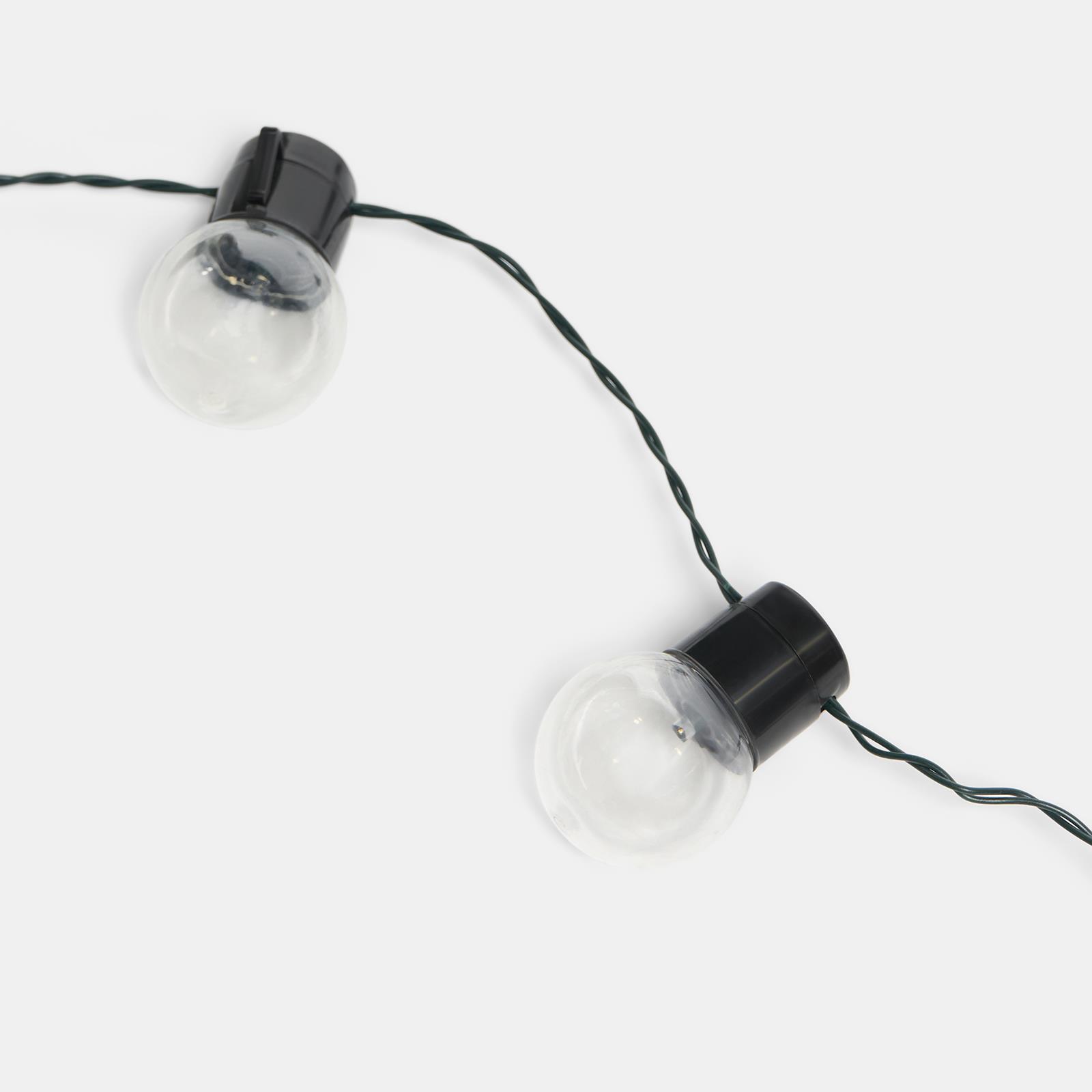 OHS Solar String Lights 20 LED Bulbs Outdoor Garden Festoon Lighting Auto Sensor
