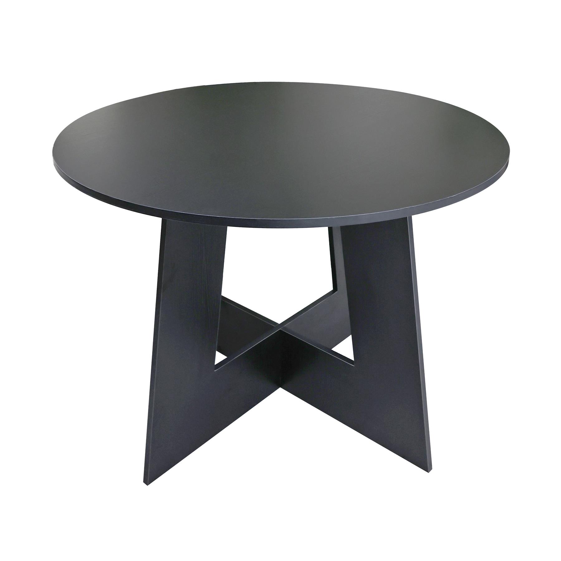 OHS Angular Dining Table 4-Seater Round Circle Kitchen Tables Engineered Wood