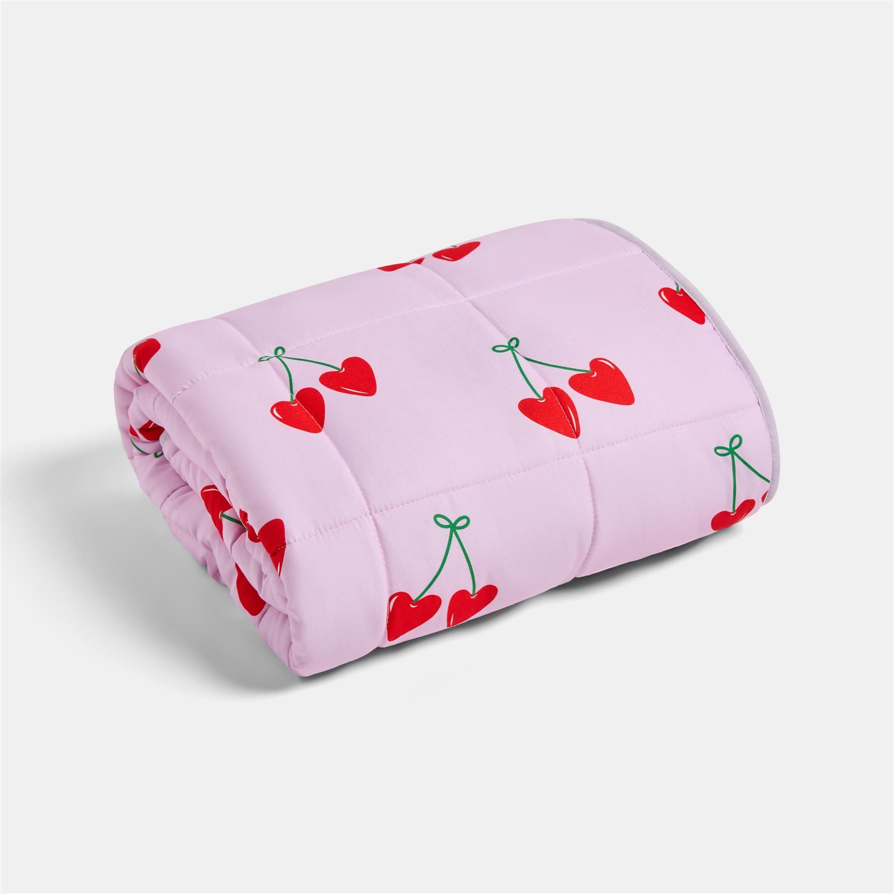 OHS Kids Teddy Fleece Weighted Blanket Printed Sleep Therapy Anxiety Throw
