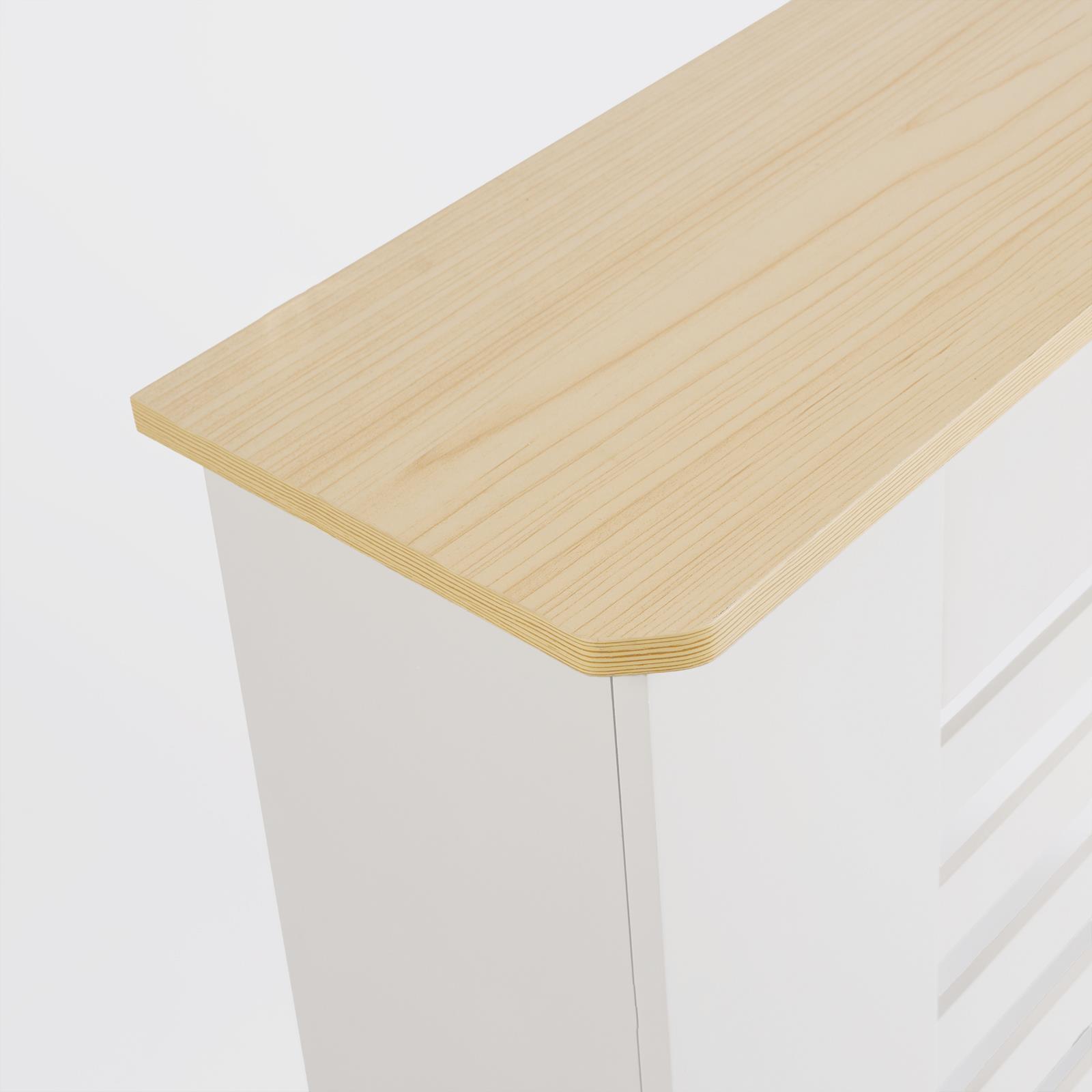 Wooden Radiator Cover Side Board S M L Cabinet Shelf Modern Hallway Furniture - Picture 42 of 55