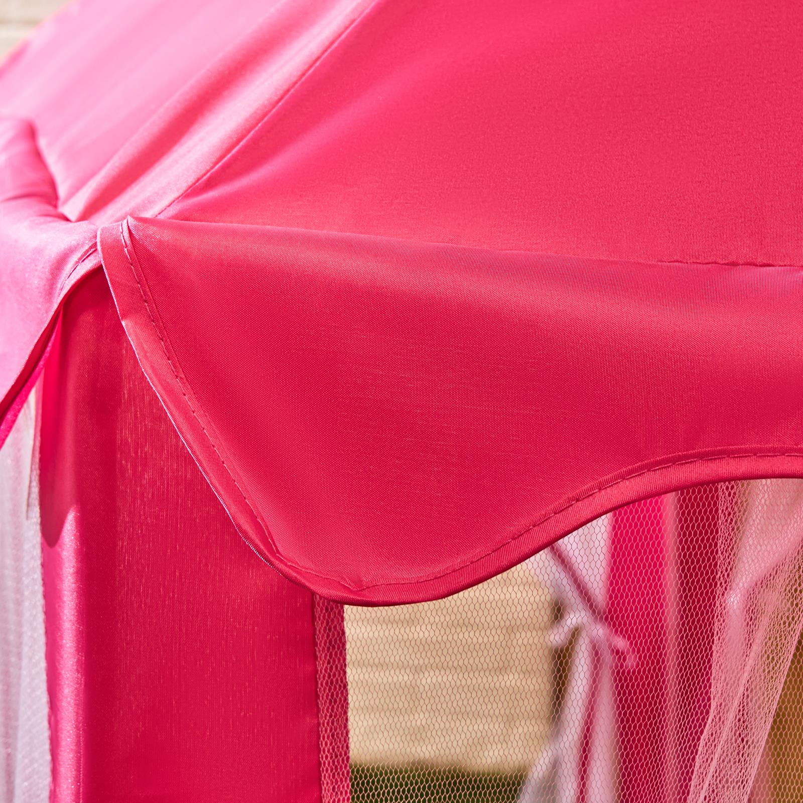 OHS Kids Garden Gazebo with Curtains Outdoor Patio Playhouse Tent Canopy