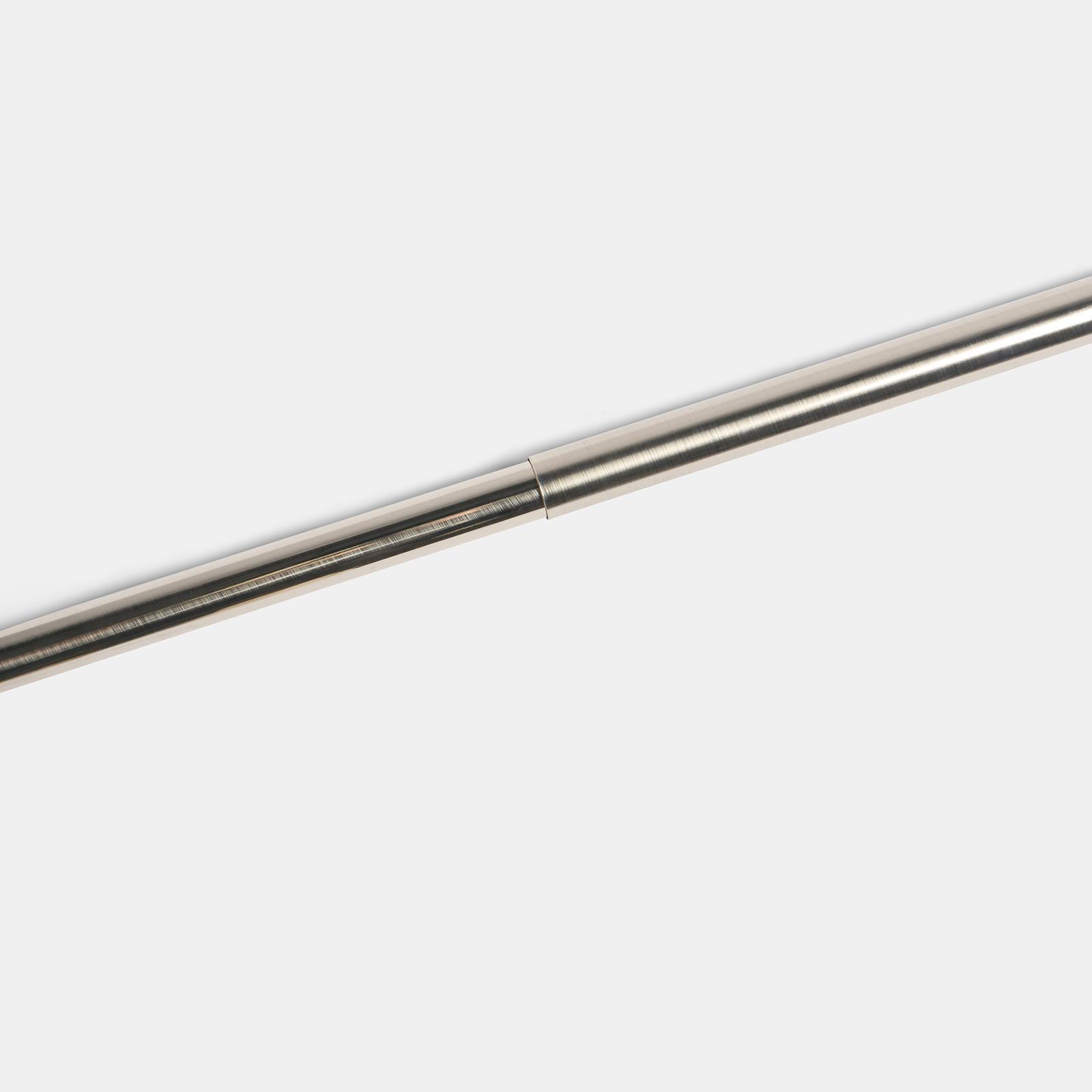 OHS 120-200cm Curtain Pole Extendable Metal 28mm Ball Trumpet Twist Finnials