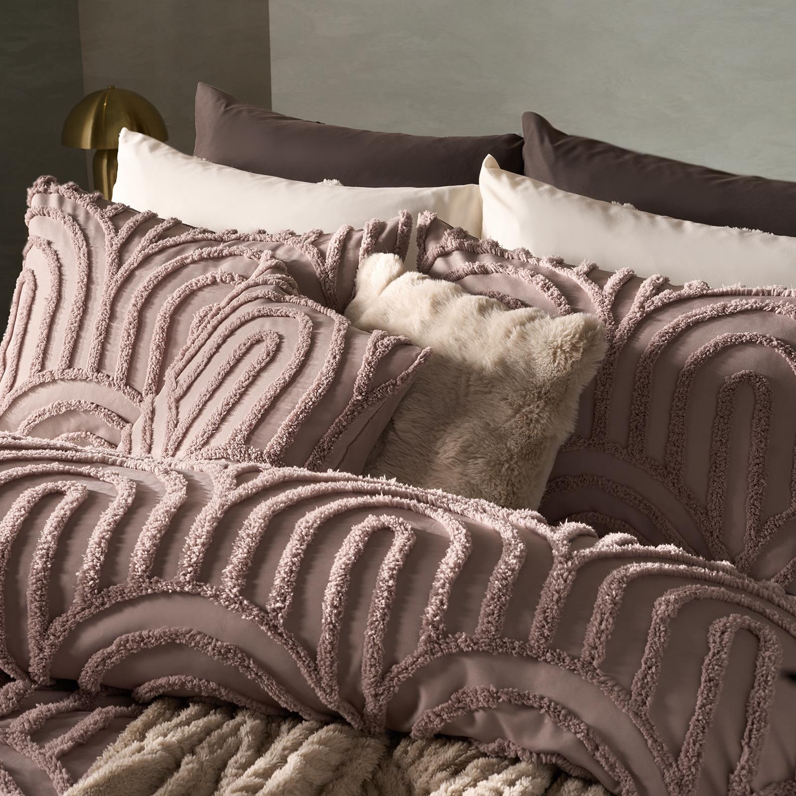 OHS Tufted Arches Bedding Set Duvet Cover with Pillowcase Double King Size