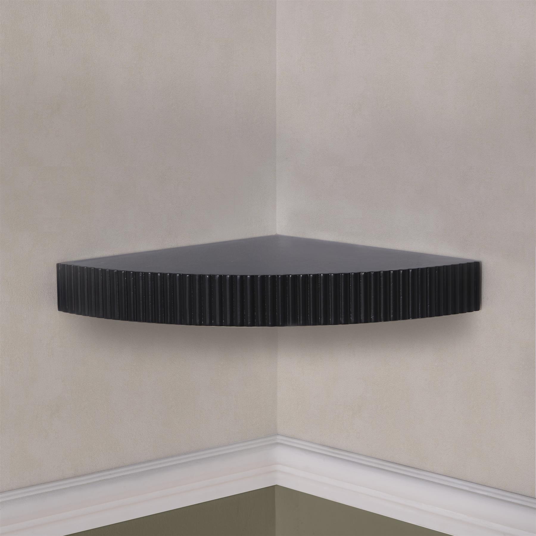 OHS Ribbed Floating Shelf Wall Storage Organiser Home Living Room Decor