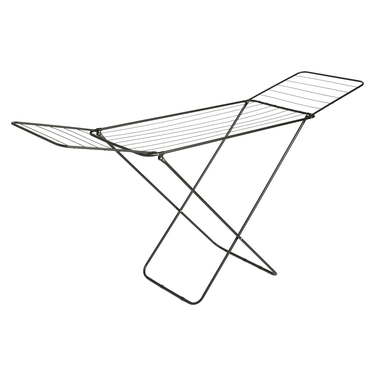OHS 18M Foldable Drying Airer Clothes Horse Stainless Steel Winged Organiser
