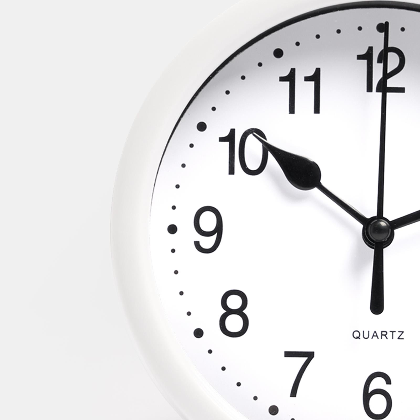 OHS Wall Clock Round Analogue Vintage Home Decor Small Bedroom Kitchen Uni - Picture 56 of 65