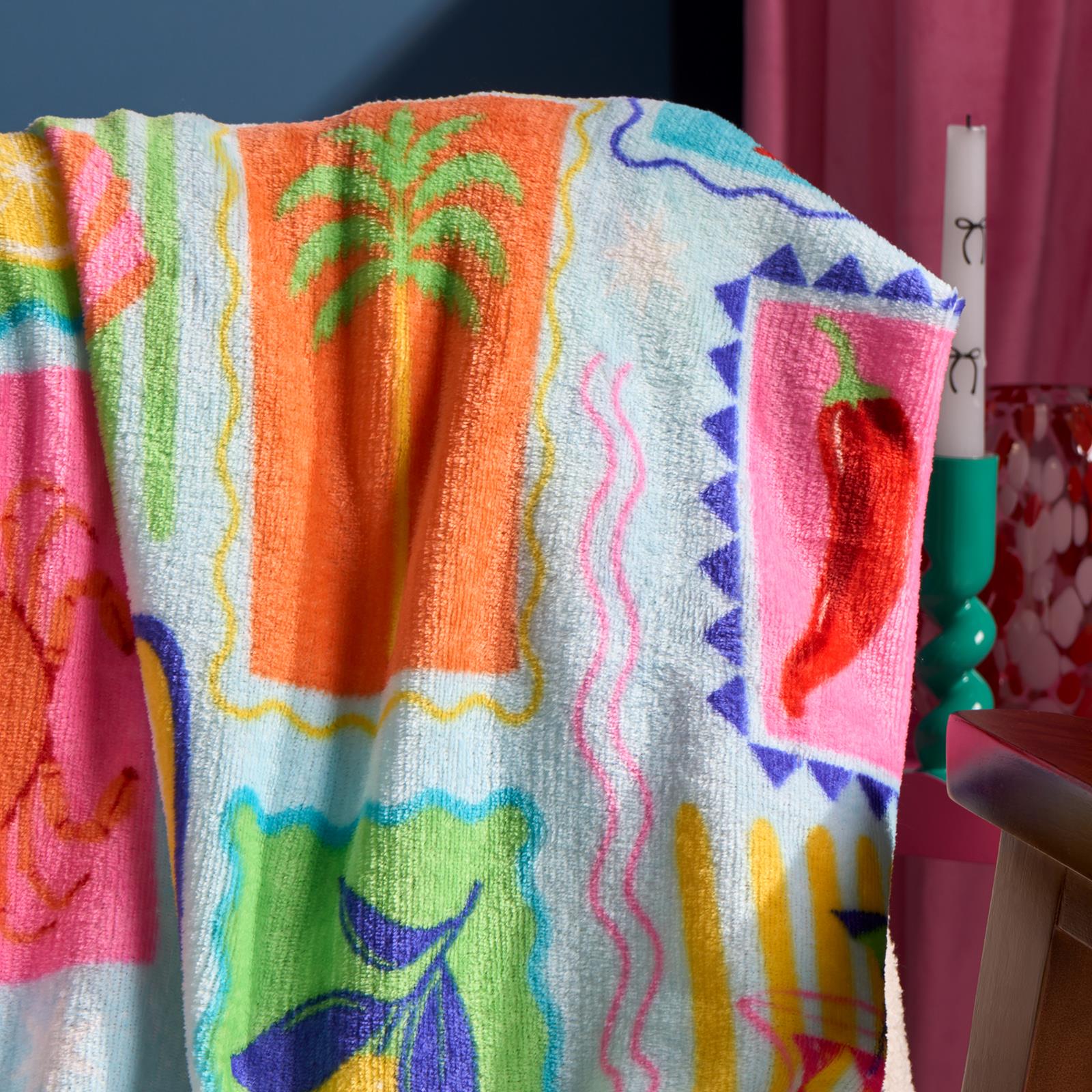 OHS Postcard Print Throw Ultra Soft Blanket Flannel Fleece Lightweight Bedspread