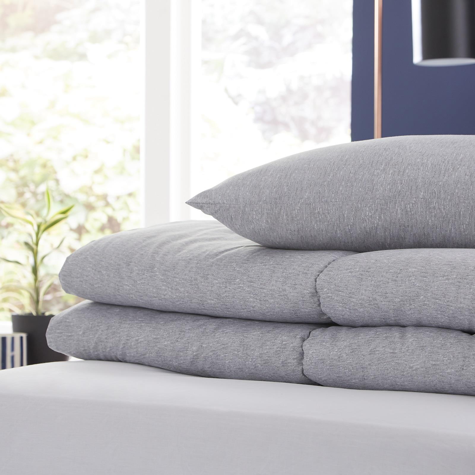 OHS Coverless Duvet & Pillowcase 10.5 Tog Bedding Set Easy Care Reversible