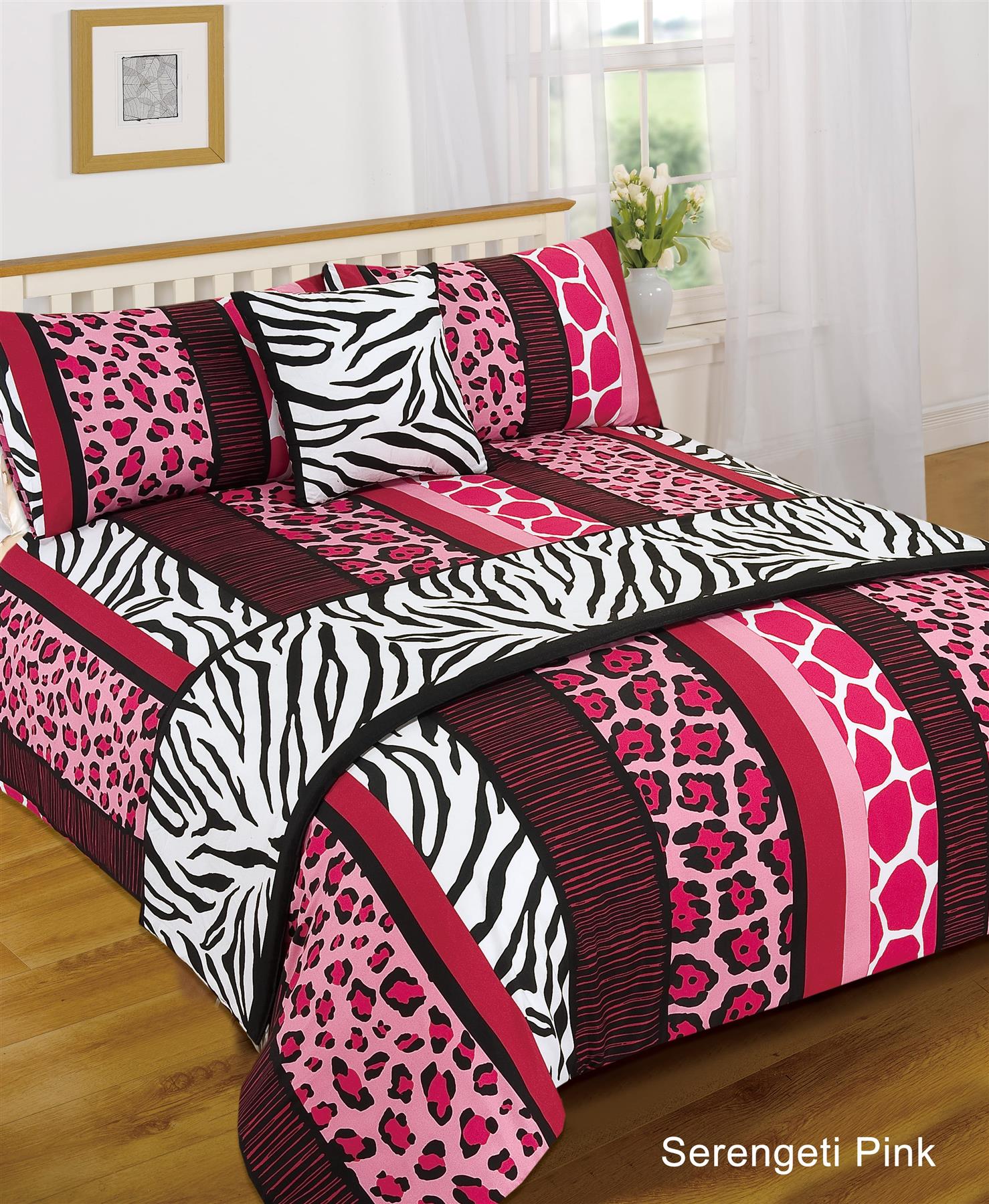 Serengeti Bed Breakfast Port Hardy Canada Leopard Animal Print Serengeti Bed in a Bag Duvet Quilt Cover Runner
