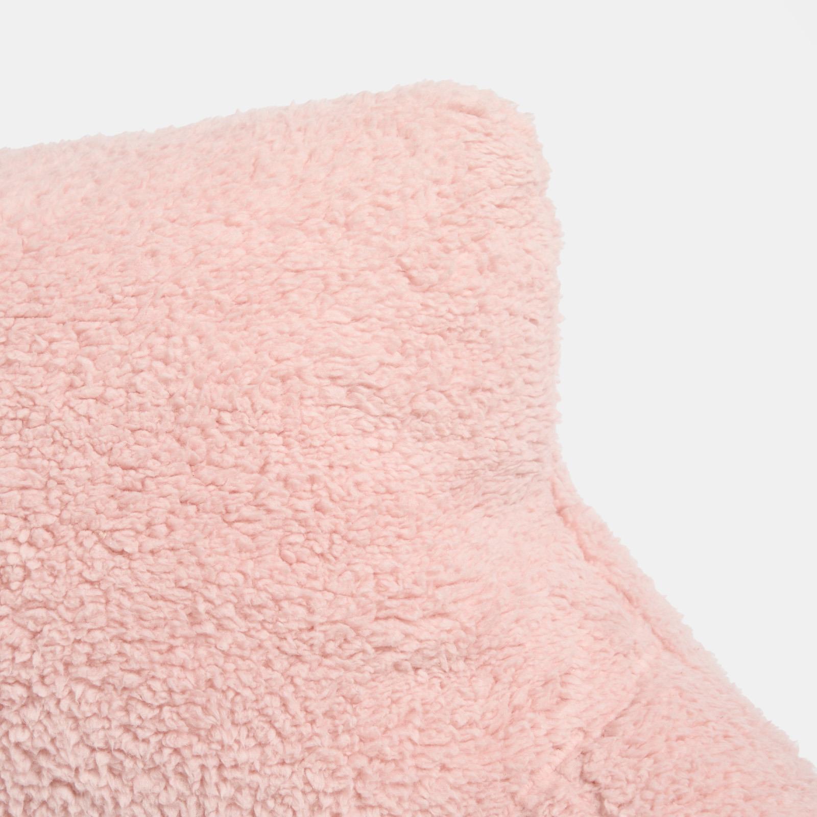 Teddy Fleece Bed Reading Cushion Pillow with Arms Lumbar Chair Back Rest Support - Picture 16 of 59