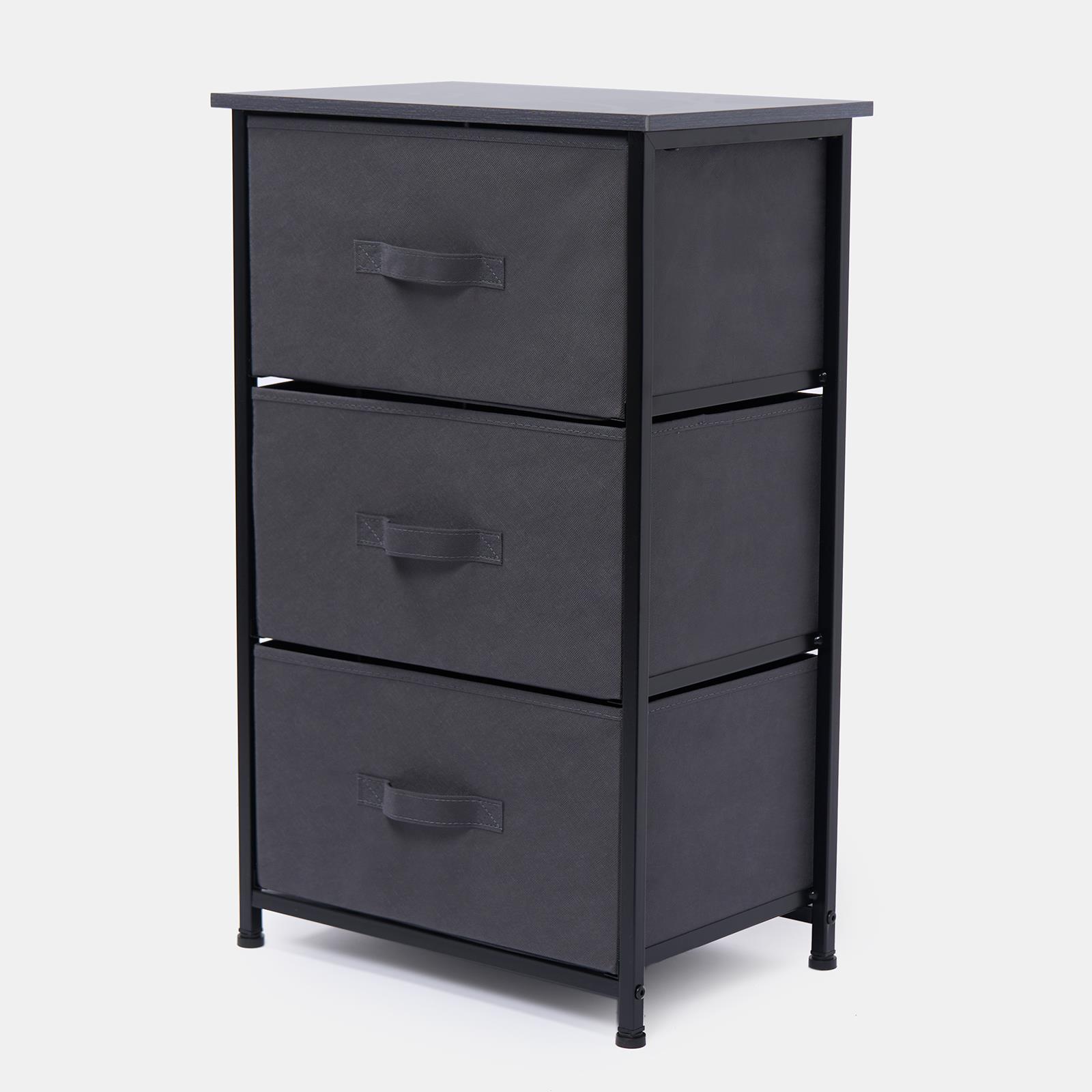 Fabric Cabinet Bedside 2/3/4 Drawers Storage Unit Clothes Shoes Home Organiser - Picture 60 of 94