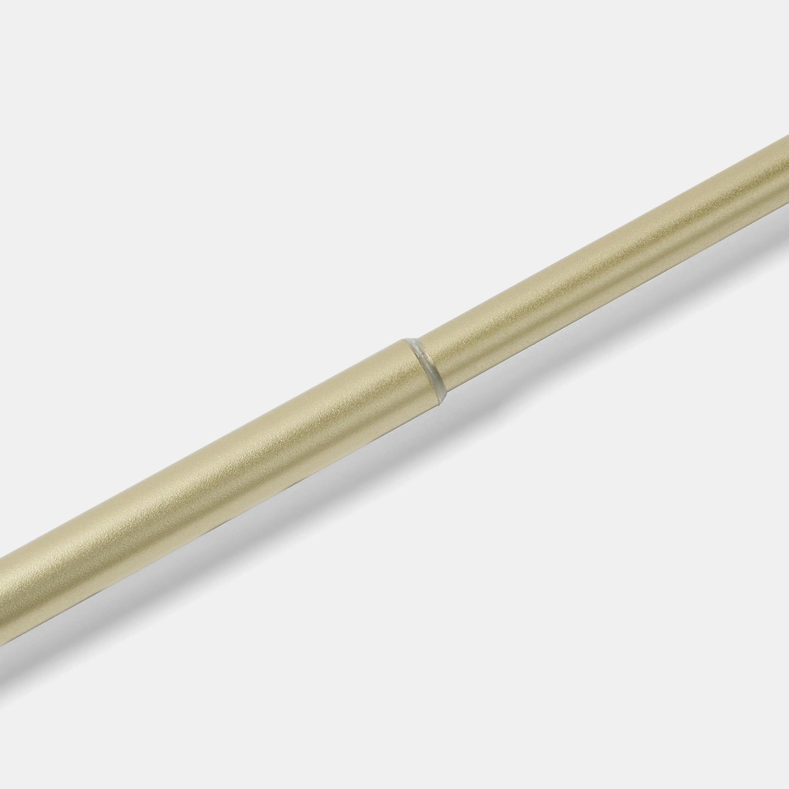 OHS Bow Curtain Pole Extendable 70-220cm Metal 16mm Finnials Decor