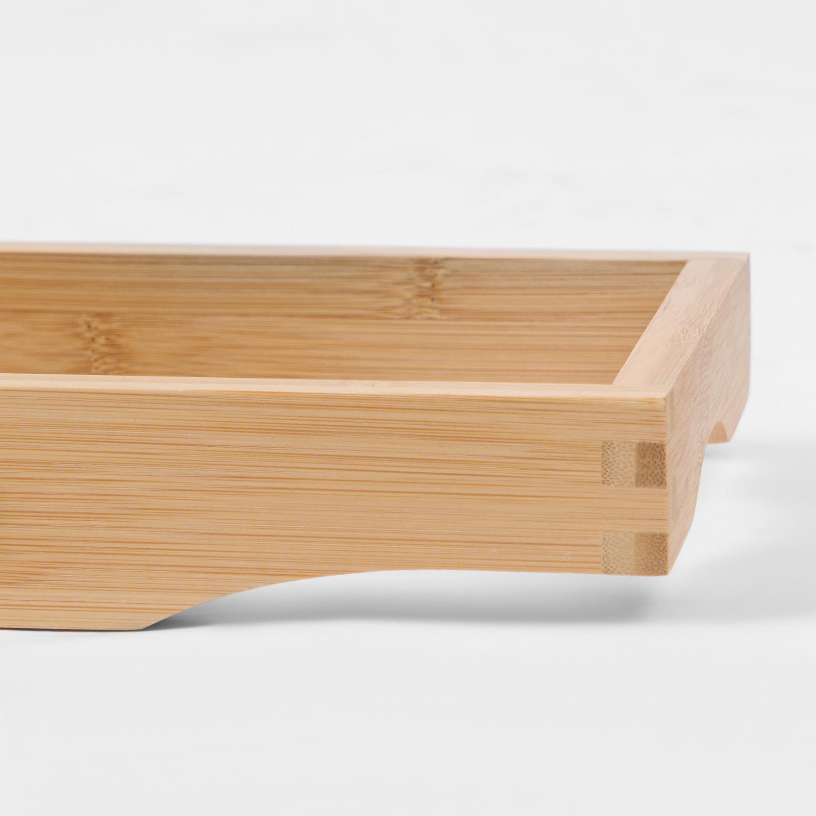 OHS Wooden Bath Tub Rack Storage Bathroom Caddy Shelf Tray Soap Holder Tidy Unit - Picture 11 of 16
