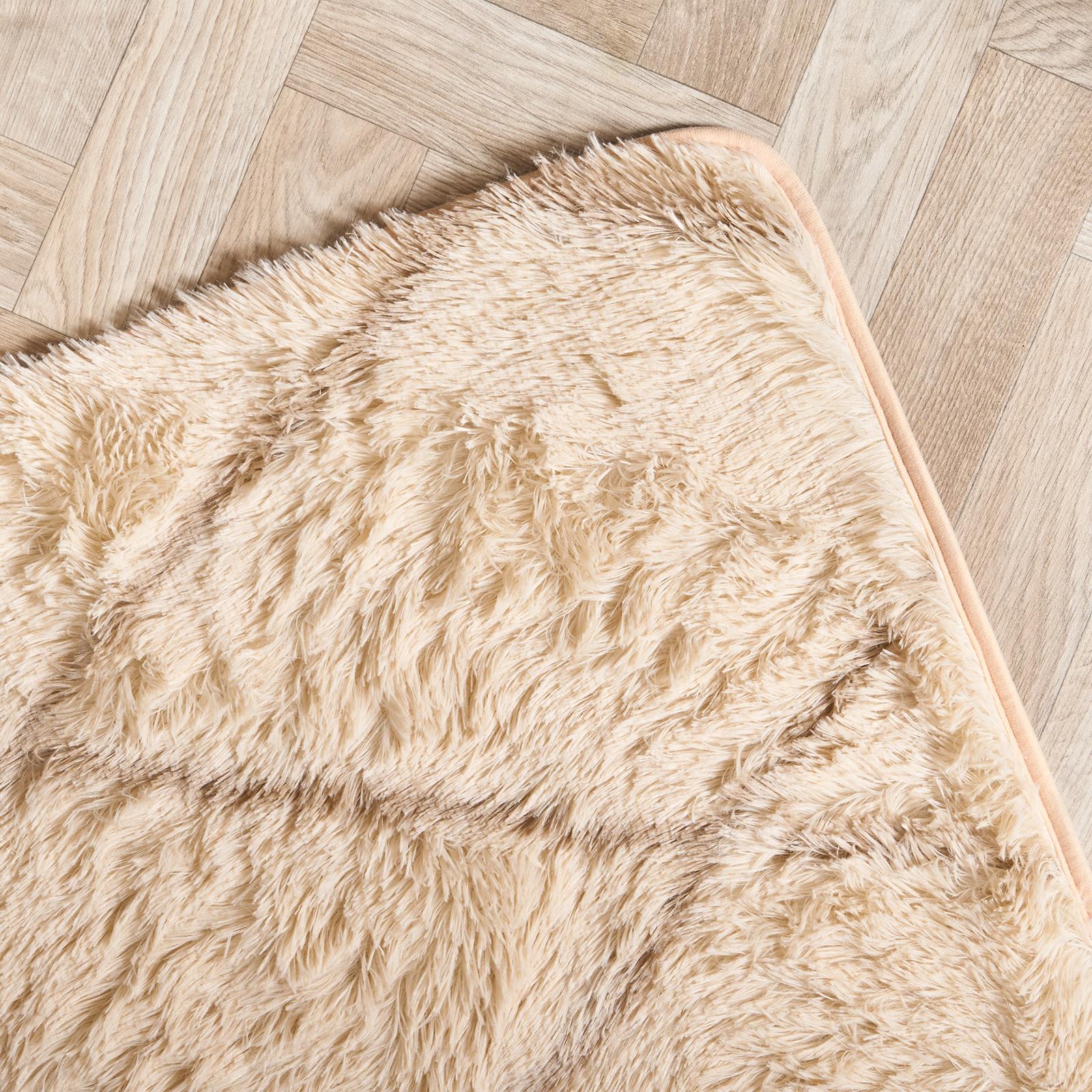 OHS Diamond Check Rug Non Slip Fluffy Soft Luxury Floor Carpet Hallway Runner