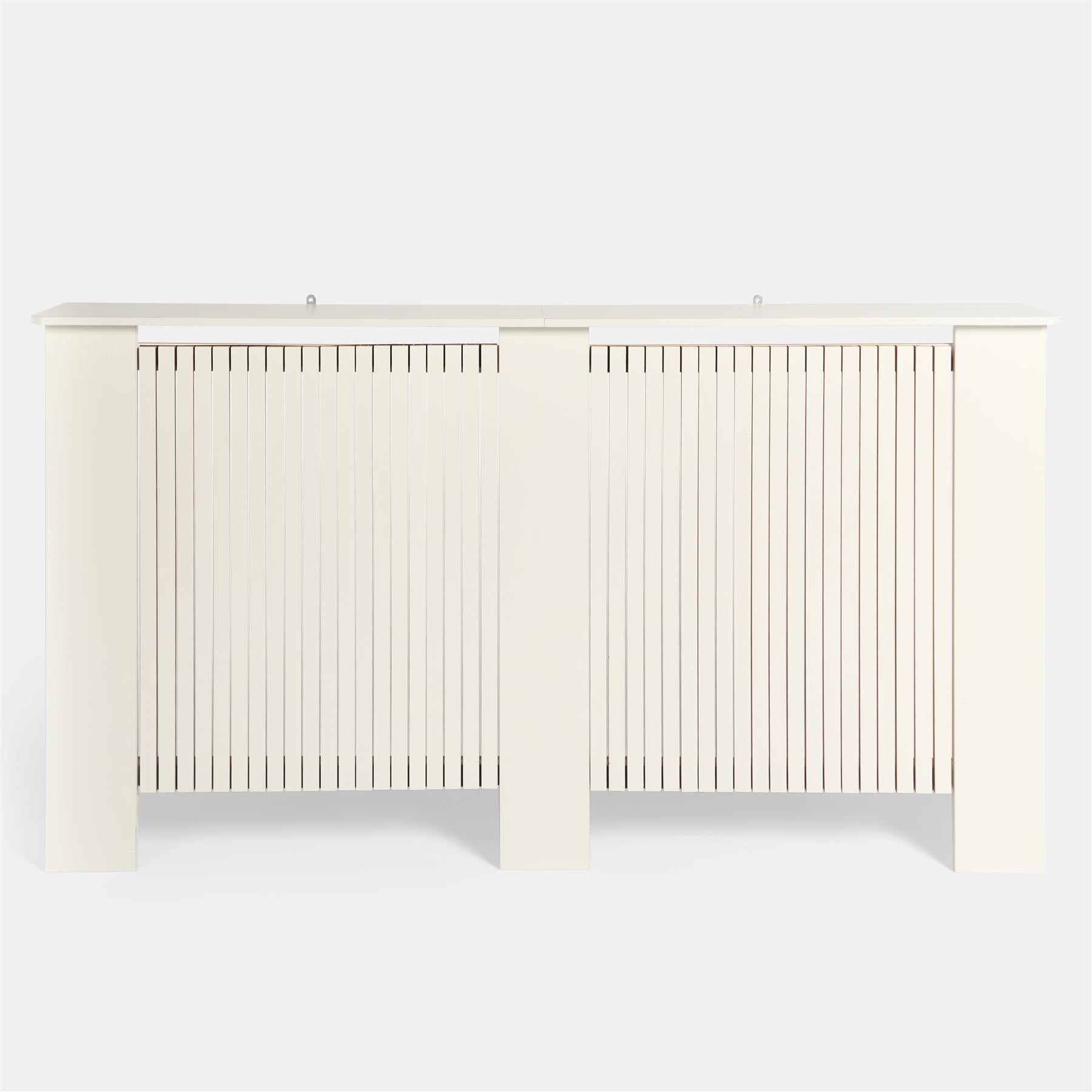 OHS Ribbed Radiator Cover Slatted Engineered Wood Side Board S M L Cabinet Shelf
