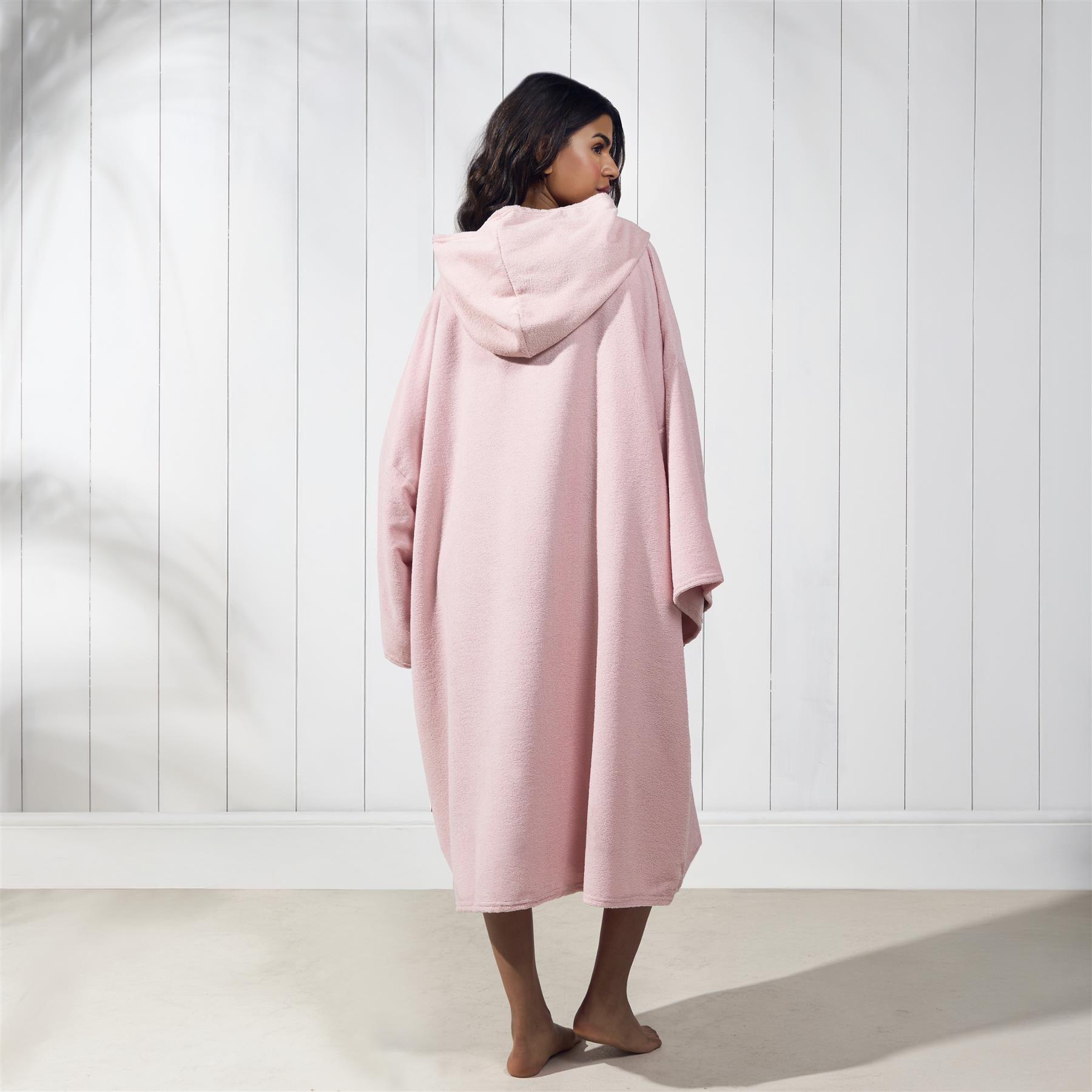 OHS Hooded Towel Poncho Adult Absorbent Dry Beach Swim Bath Changing Robe