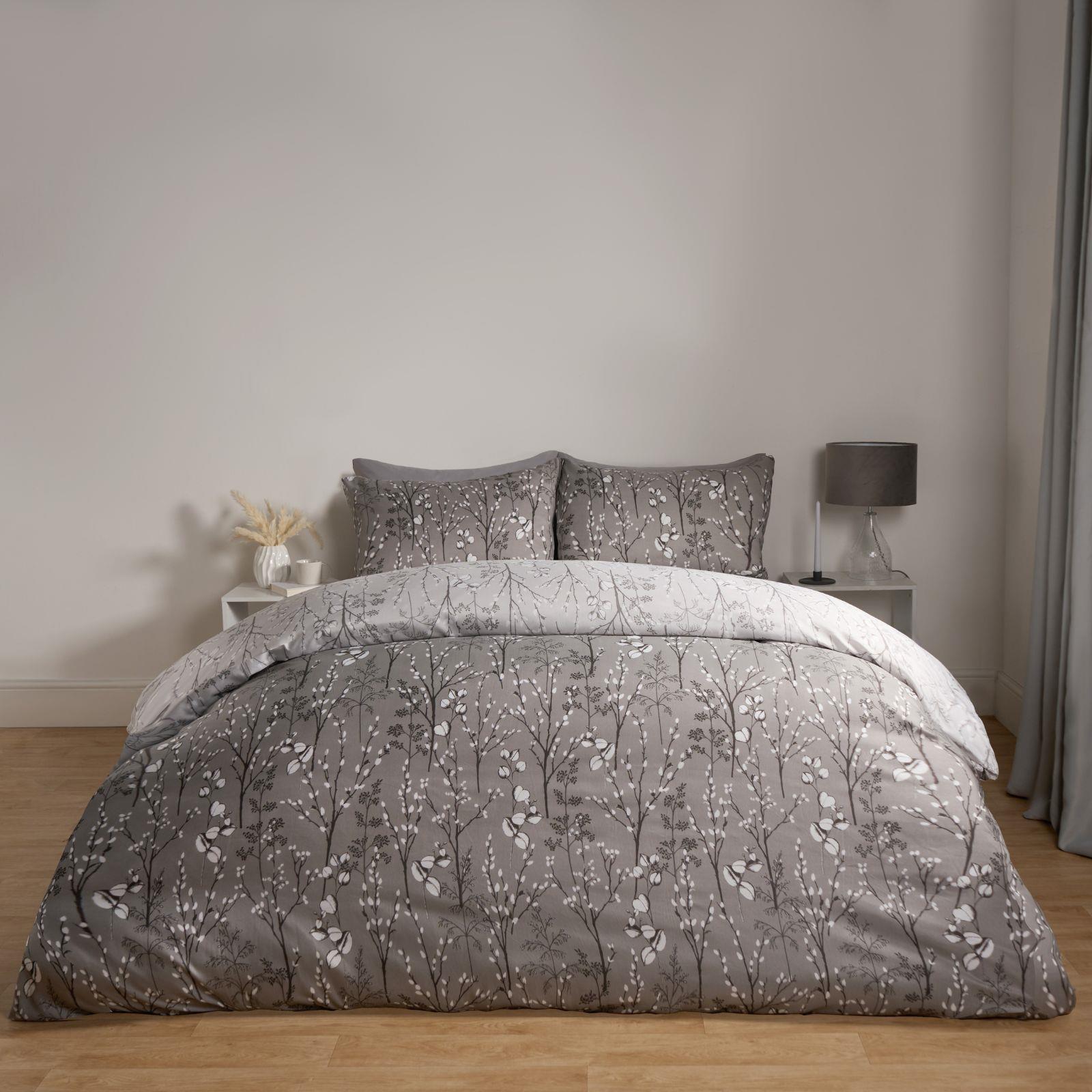 OHS Willow Branch Bedding Set Microfibre Duvet Cover with Pillowcase