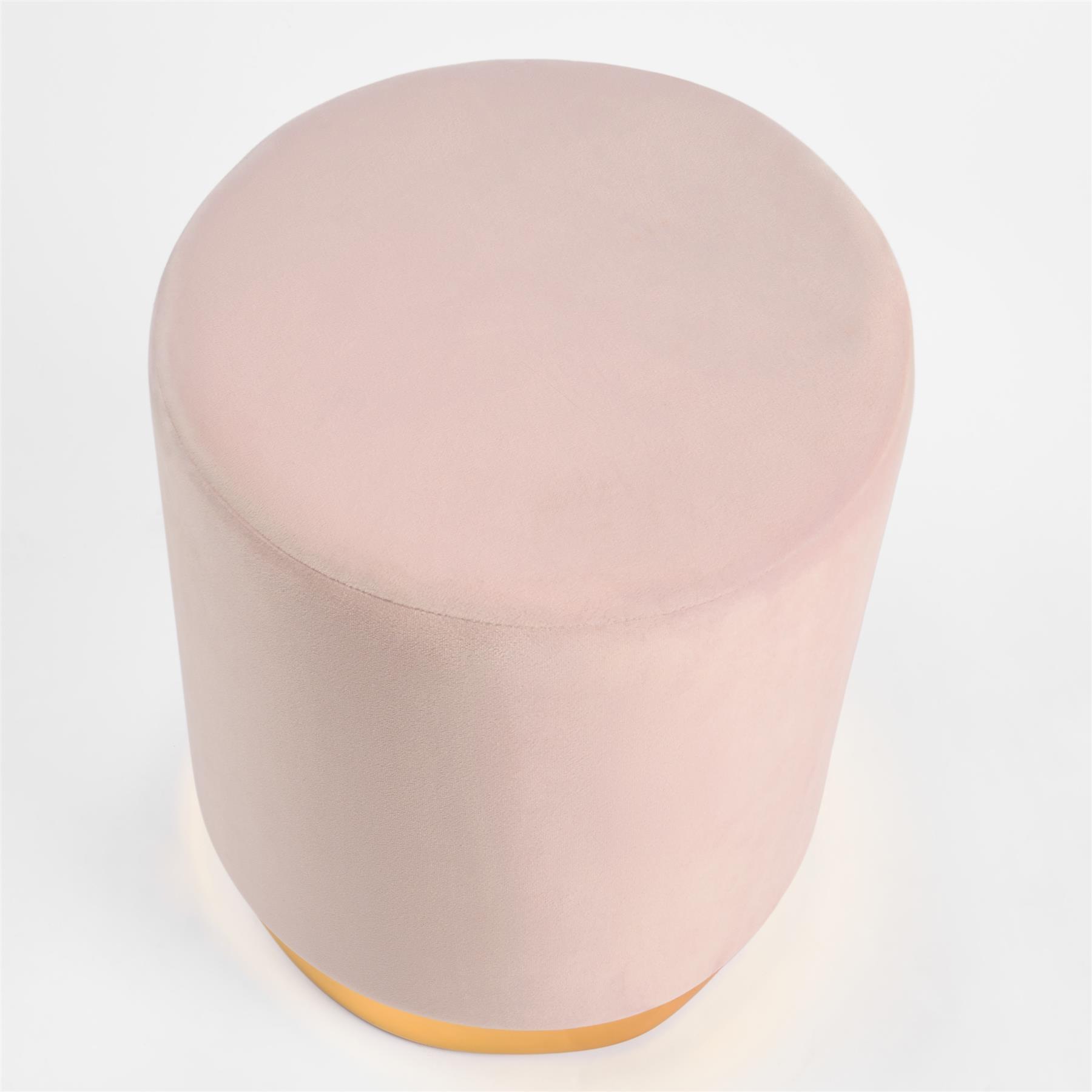 Matte Velvet Footstool Pouffe Modern Vanity Home Bedroom Seat Cushion Rest Chair