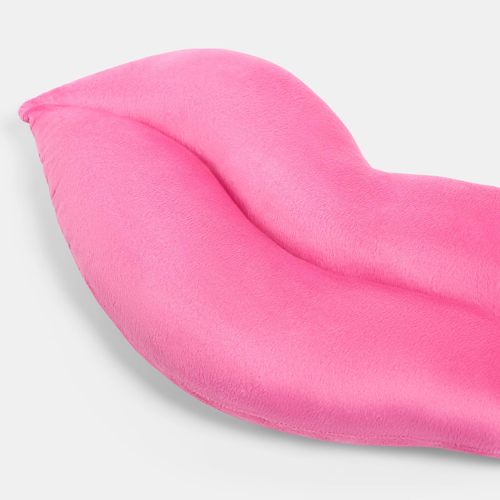 OHS Lips Shaped Cushion Decorative Filled Scatter Throw Pillow Home Decor