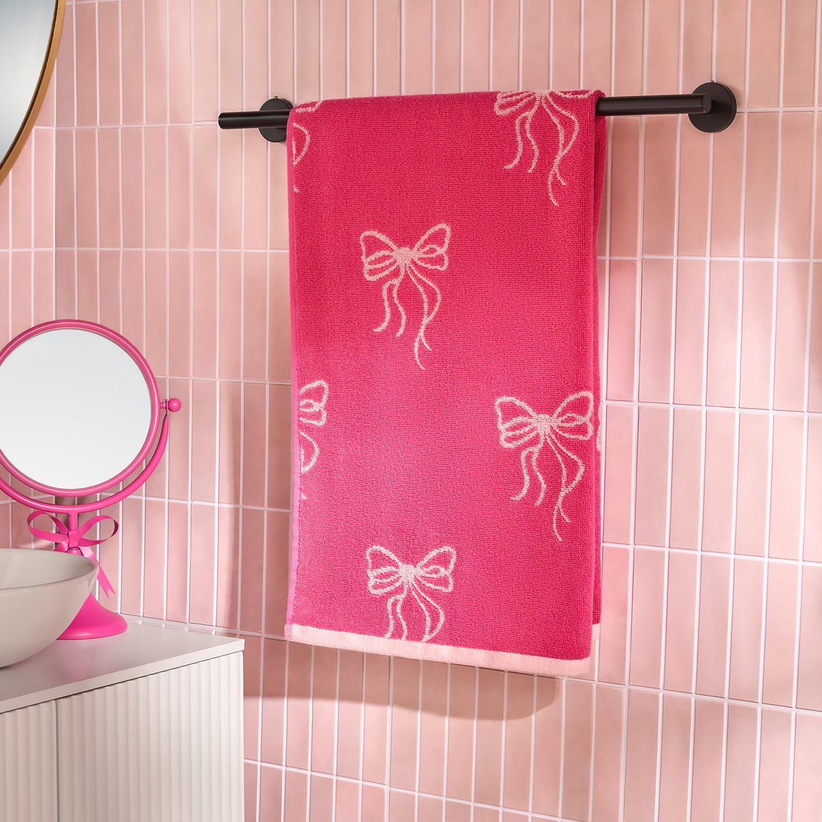OHS Bows Towels 100% Premium Cotton Highly Absorbent Hand Bath Towel Sheet