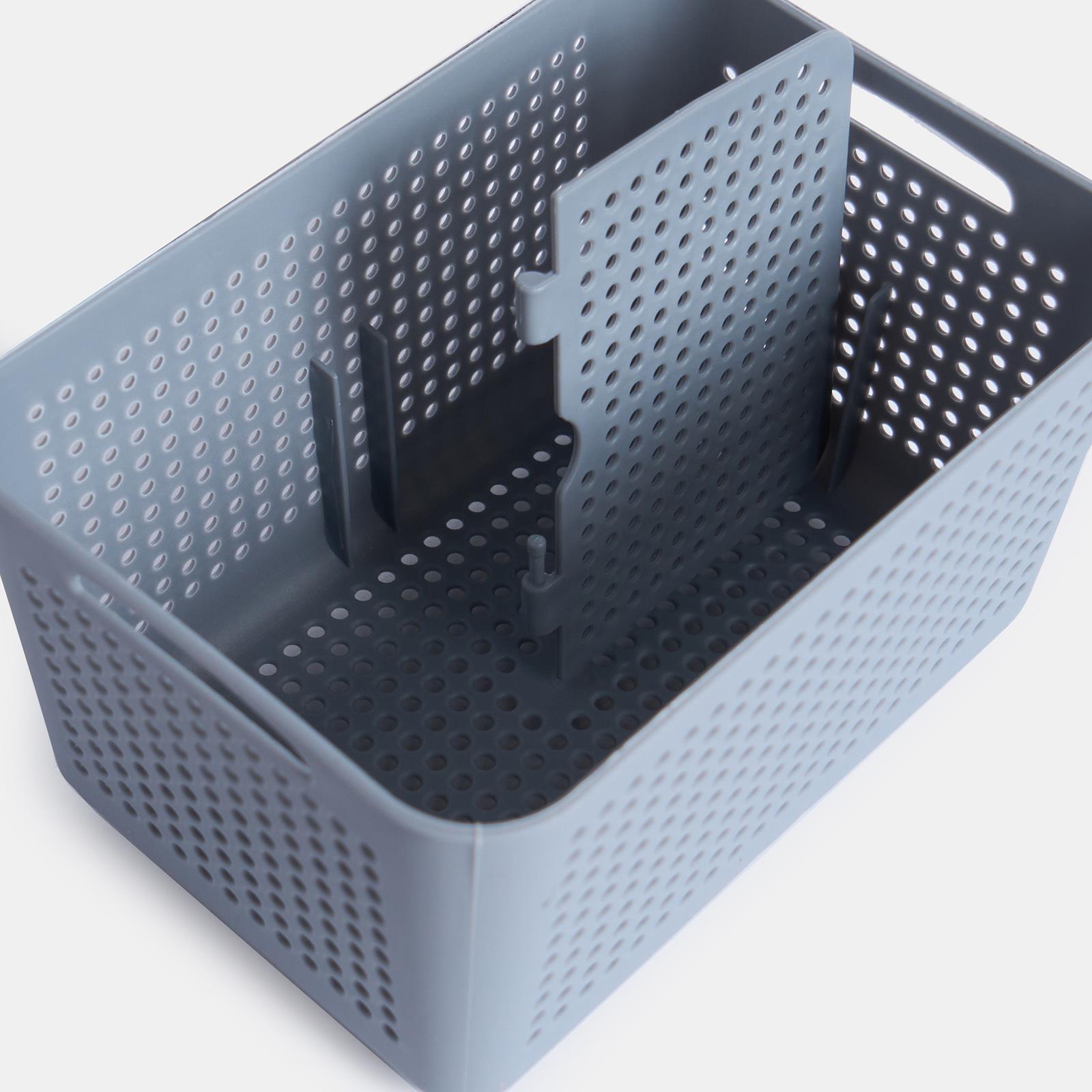 OHS Fridge Container with Lid BPA Free Plastic Food Storage Removable Basket