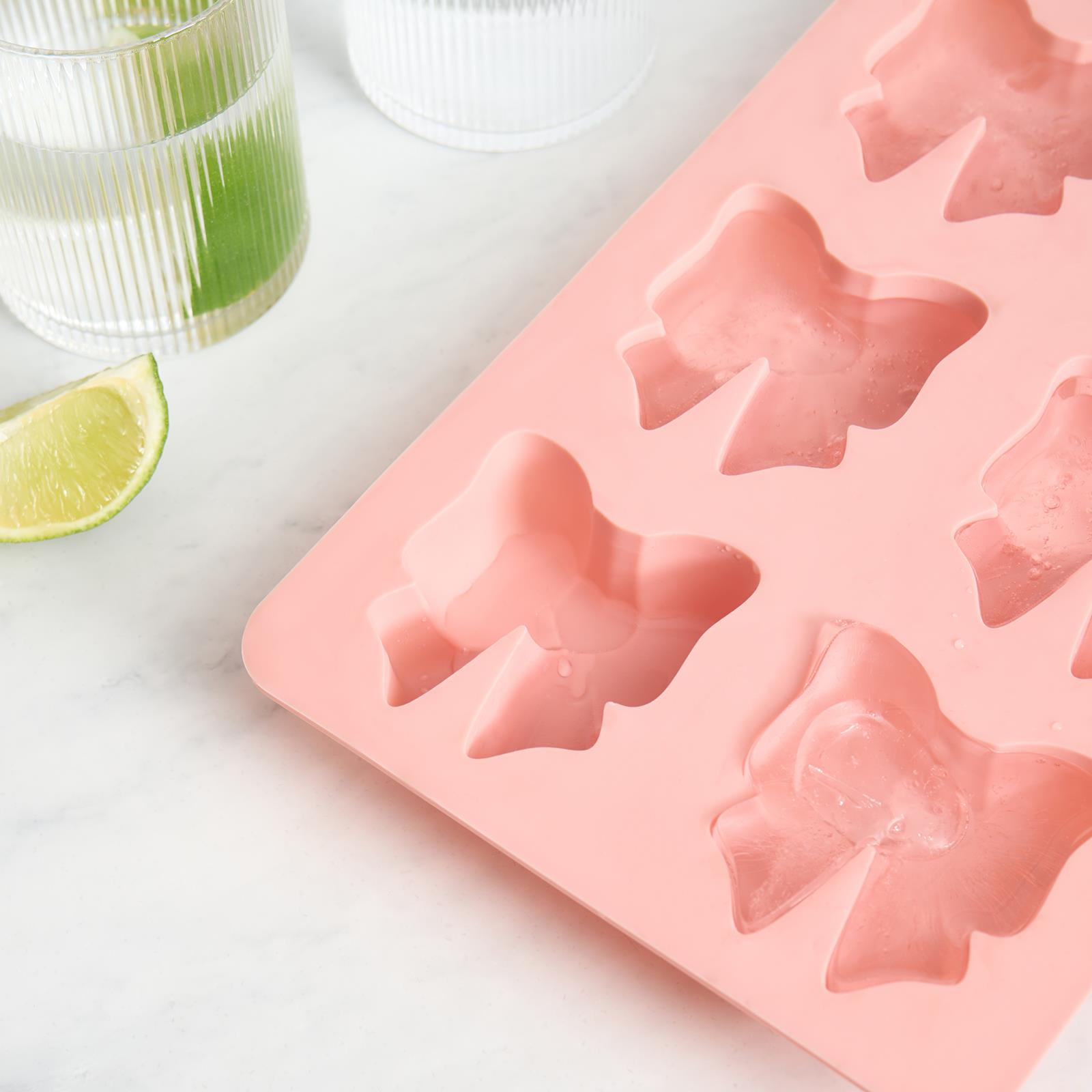 OHS Bow Shape Ice Cube Tray Silicone Ice Maker Mould Easy Release BPA Free