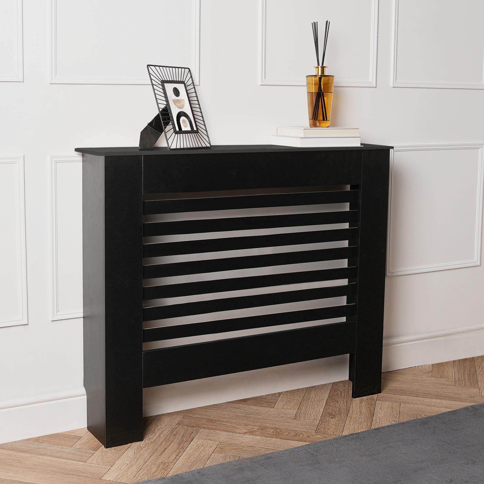 Wooden Radiator Cover Side Board S M L Cabinet Shelf Modern Hallway Furniture - Picture 3 of 55