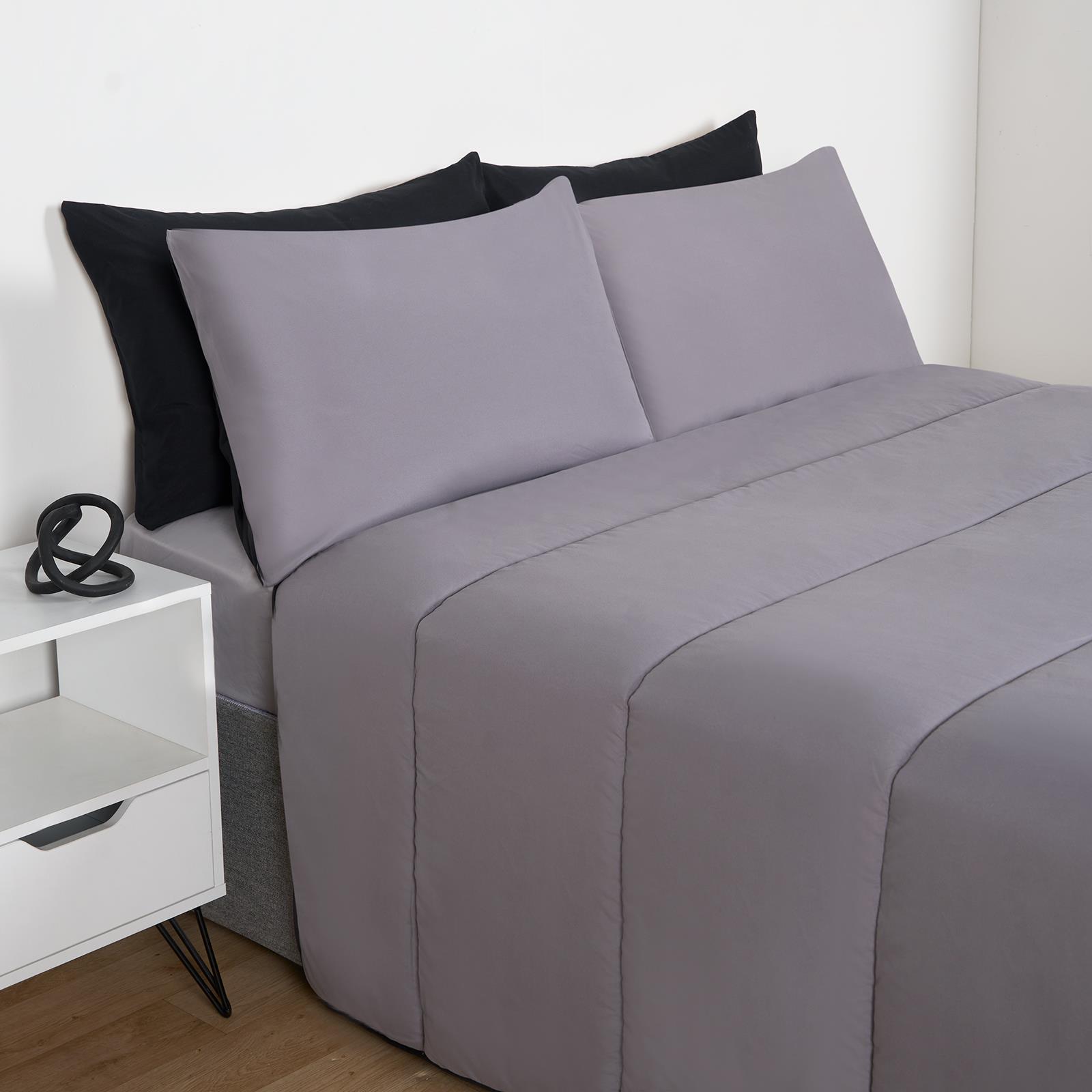OHS Coverless 10.5 TOG Soft Duvet Pillowcase Quilted Bedding Set Single Double - Picture 4 of 107