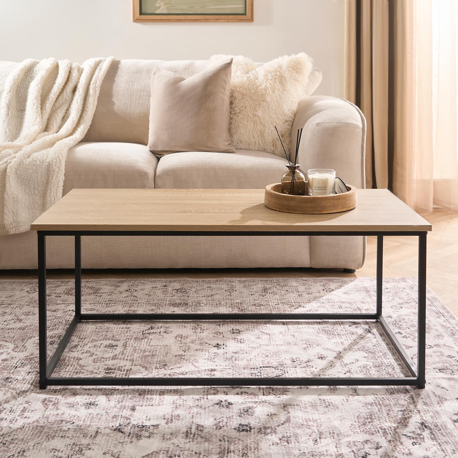 Coffee Table Marble Bedside End Living Room Modern Office Metal Frame Home Decor - Picture 17 of 28