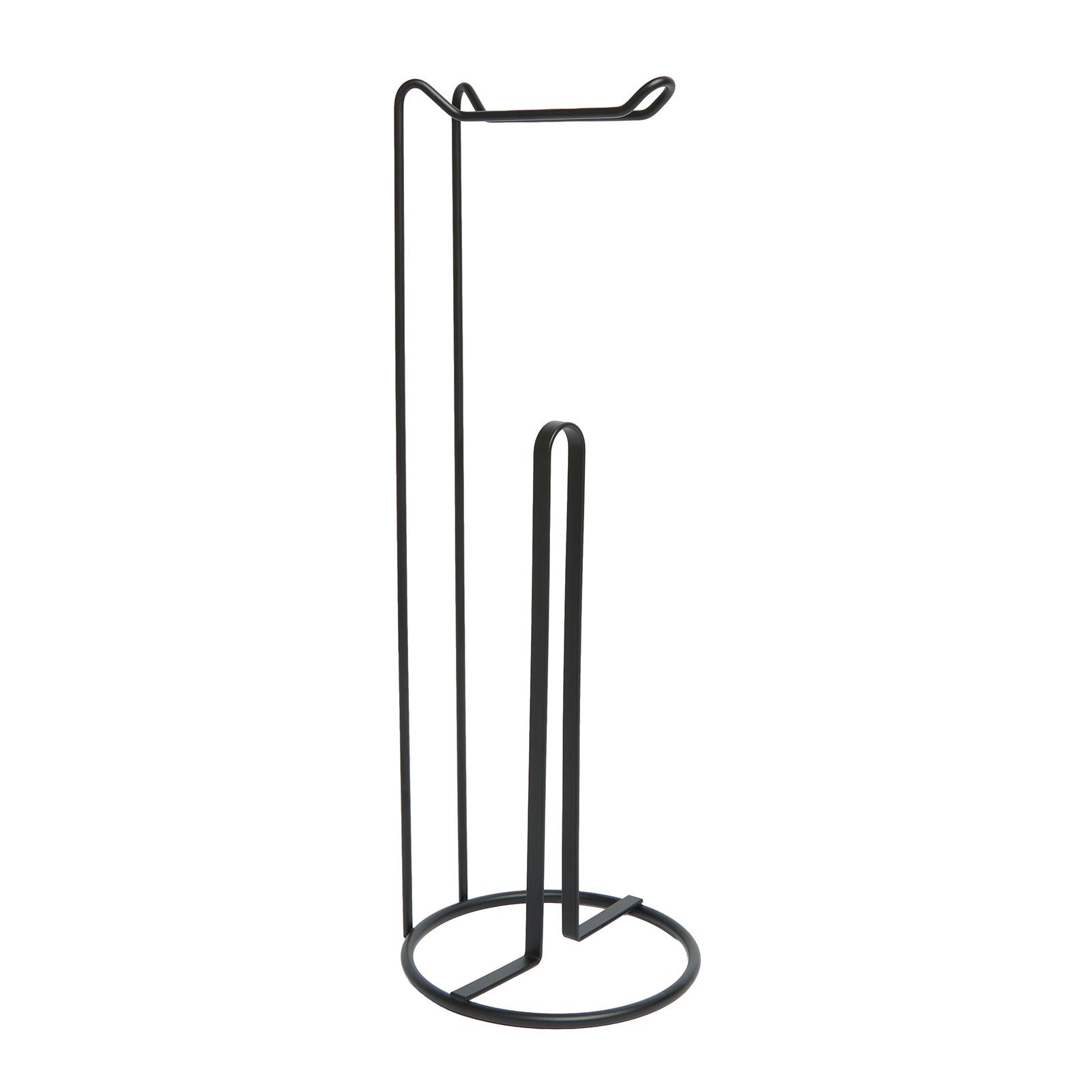 OHS Metal Toilet Roll Holder Freestanding Bathroom Storage Organiser