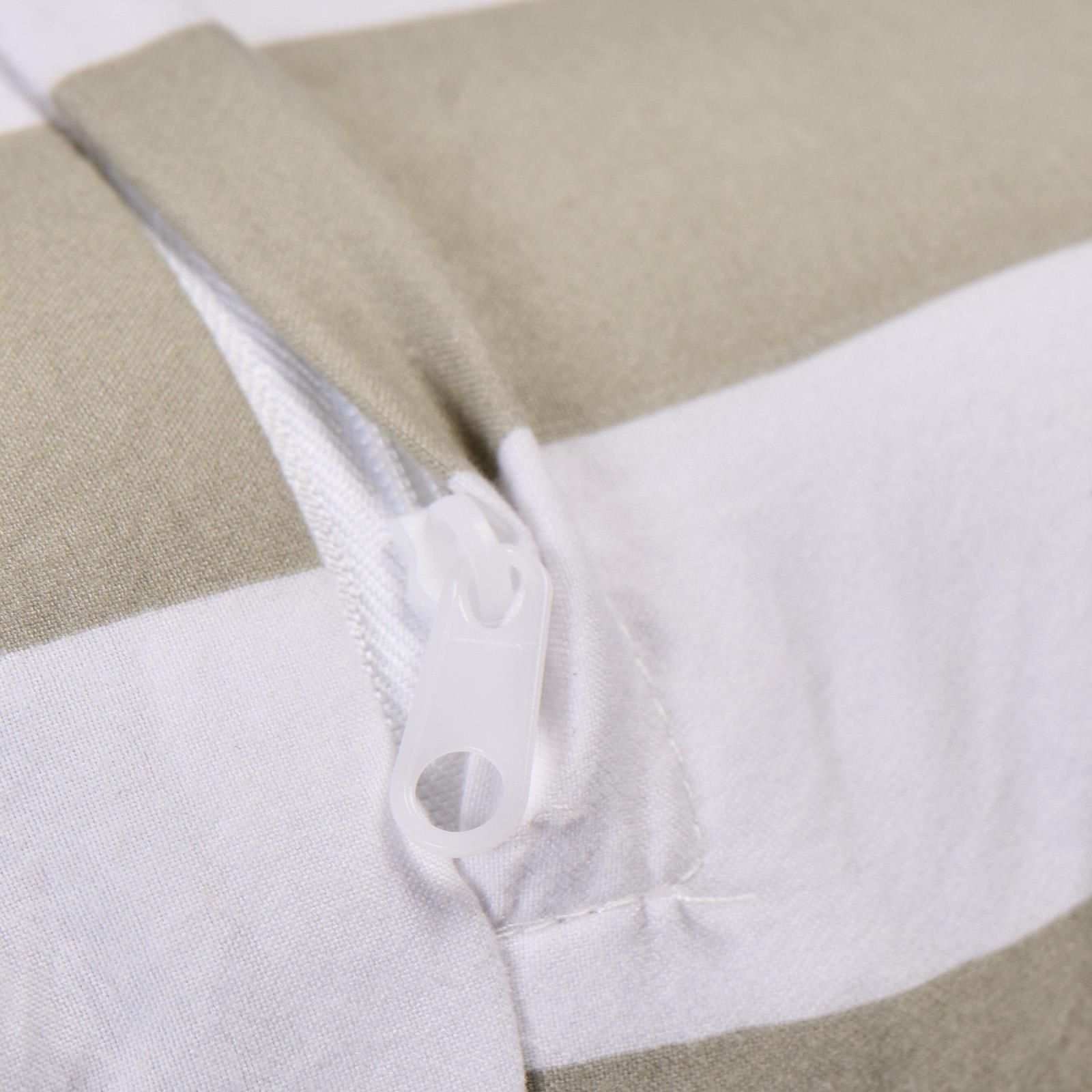 OHS Stripe Frill Cushion Covers Microfibre Square Pillowcases Home Decor
